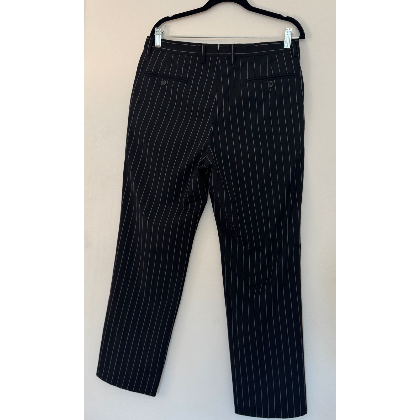 Versace VERSACE Men Classic Wool Stripped Trousers Size US 34 / EU 50 - 2 Thumbnail