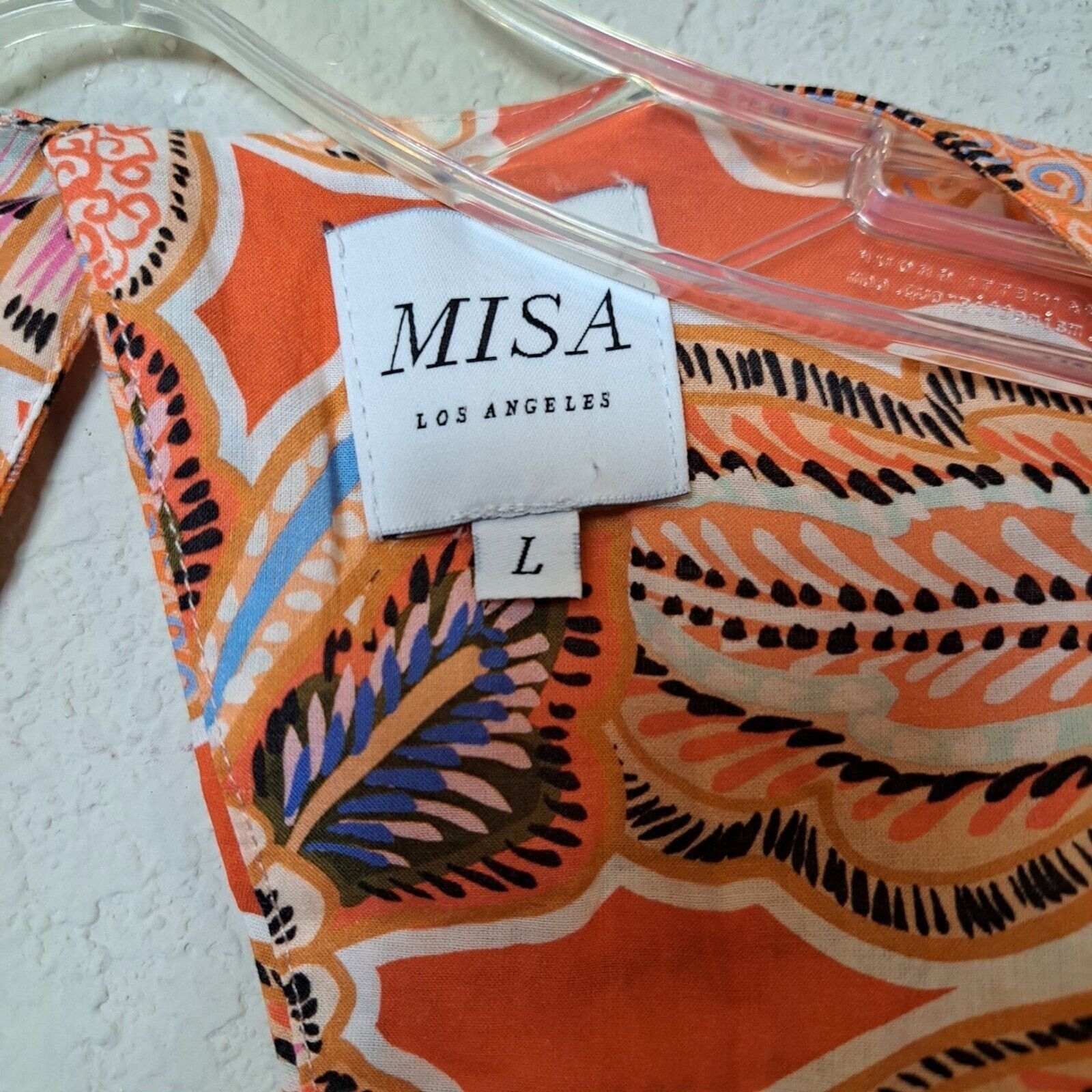 MISA Los Angeles MISA Los Angeles Dana Maxi Dress Tangerine Floral Backless L Size L / US 10 / IT 46 - 6 Thumbnail