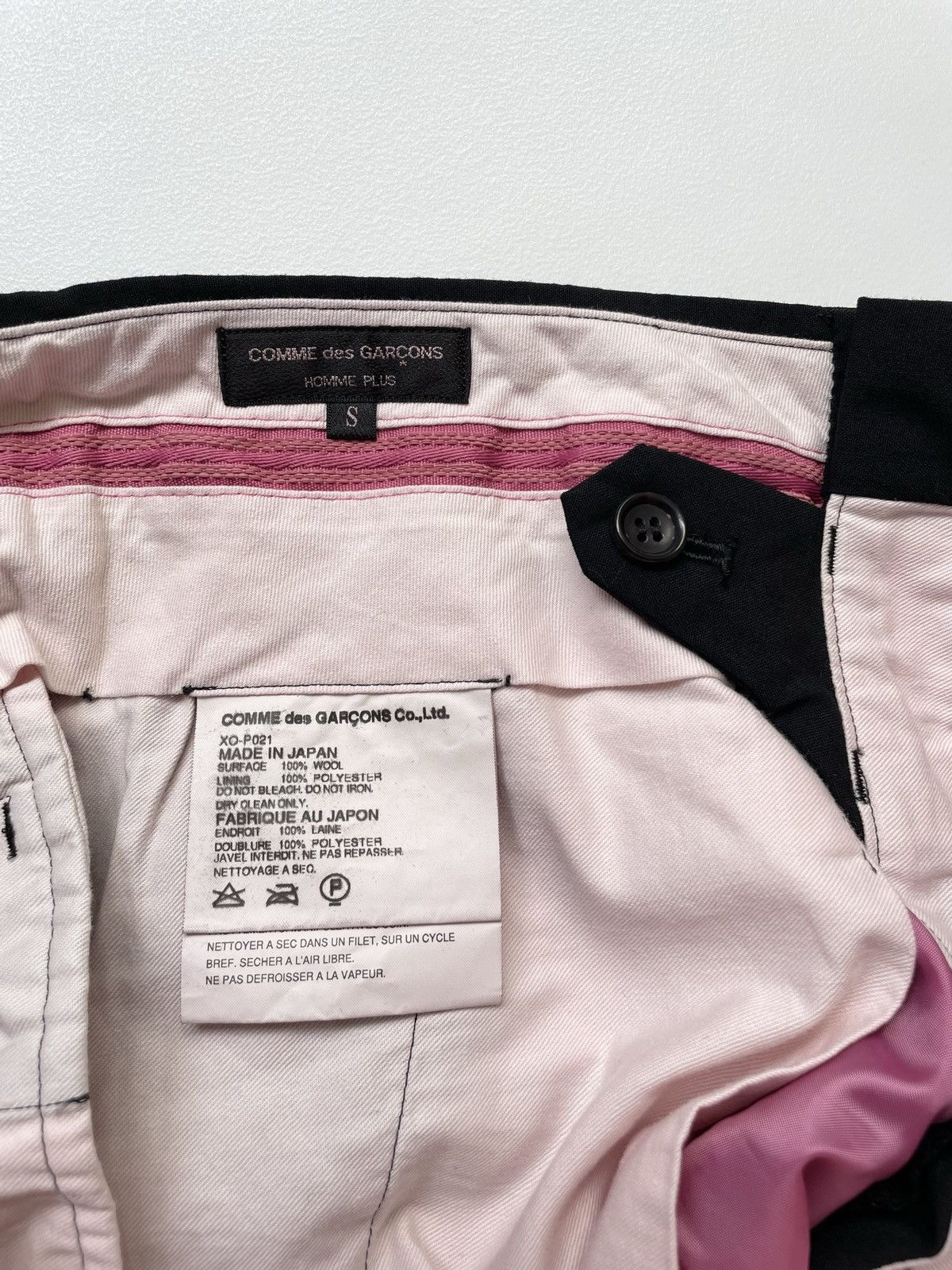 Comme des Garcons S/S 04 Black/Contrast Pink Stitch Trousers Size US 30 / EU 46 - 5 Thumbnail