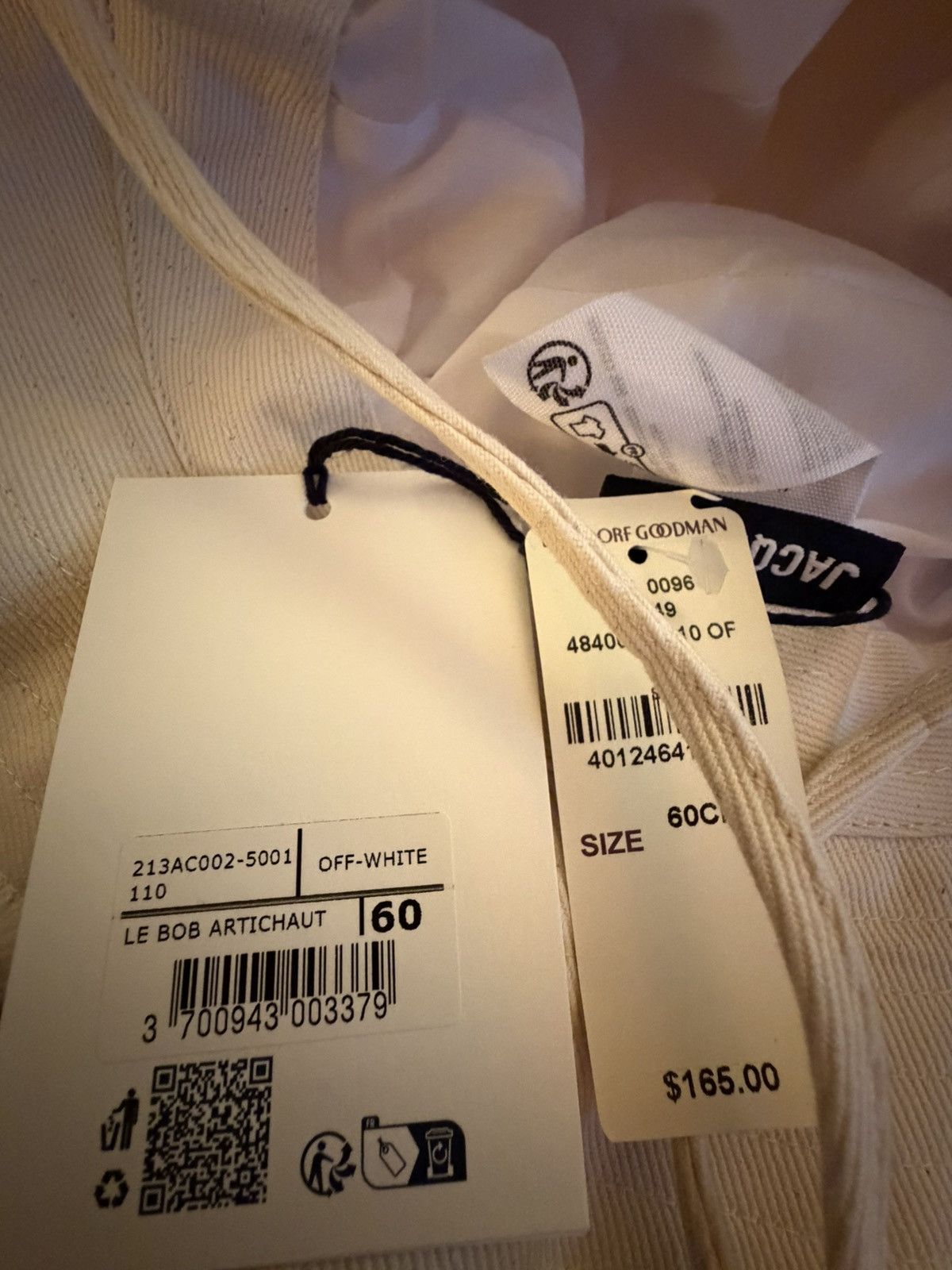 Jacquemus Jacquemus cream bucket hat Size ONE SIZE - 3 Thumbnail