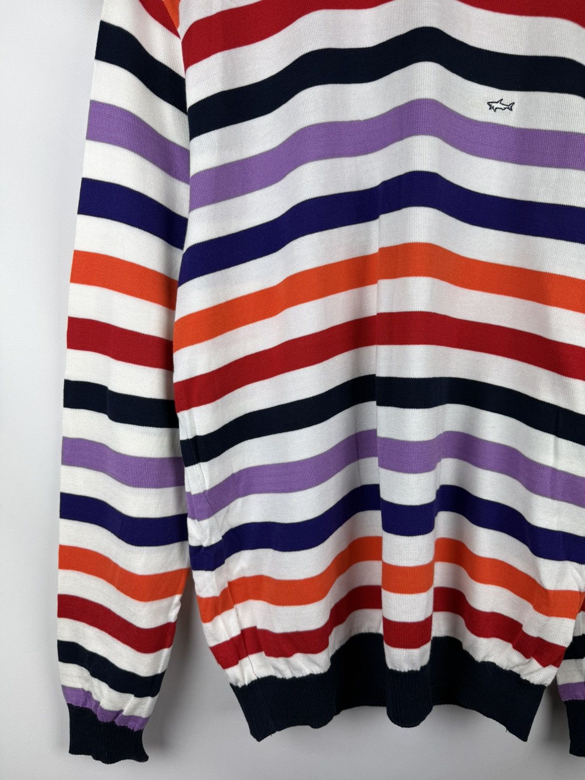 Paul & Shark Paul & Shark Men’s Striped Knitted Crewneck Sweater Pullover Size US XXL / EU 58 / 5 - 7 Thumbnail