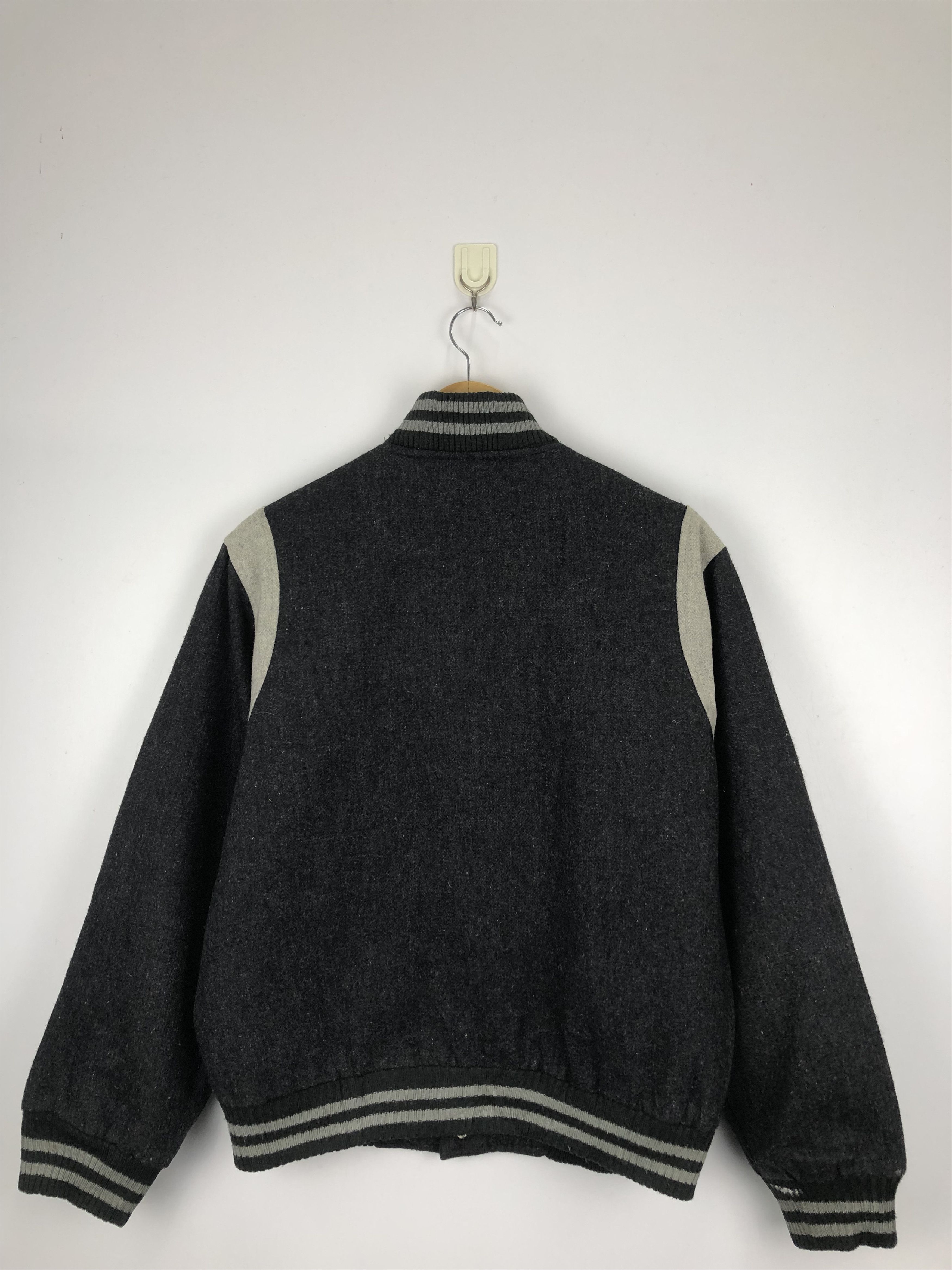 Japanese Brand Vintage 90s Japanese Brand Wool Varsity Jacket V0429 Size US L / EU 52-54 / 3 - 3 Thumbnail
