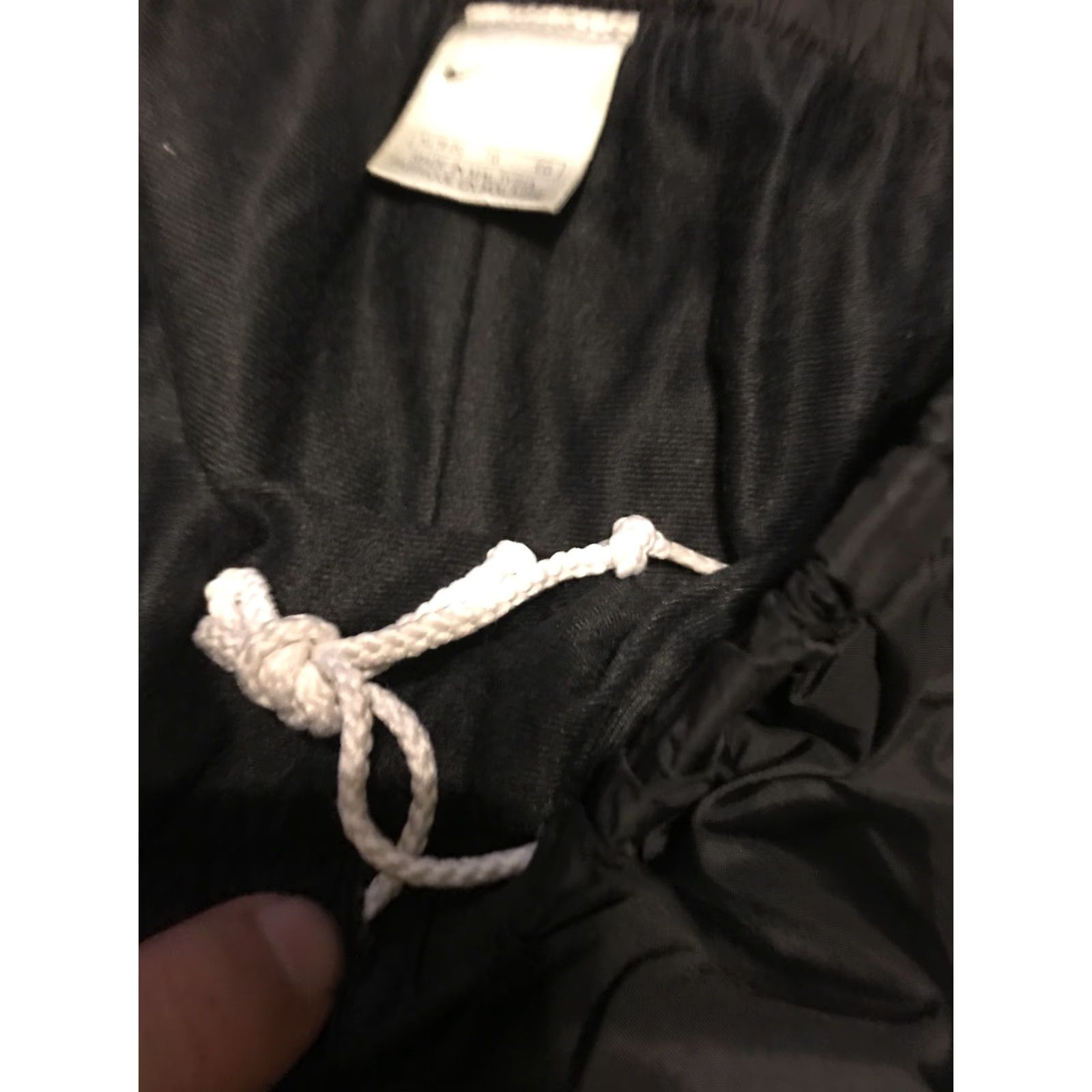 Nike VINTAGE Nike Track Pants Women XL Black Baggy Nylon Windbreaker Y2K Style Pants Womens Size 40" / US 18 - 5 Thumbnail