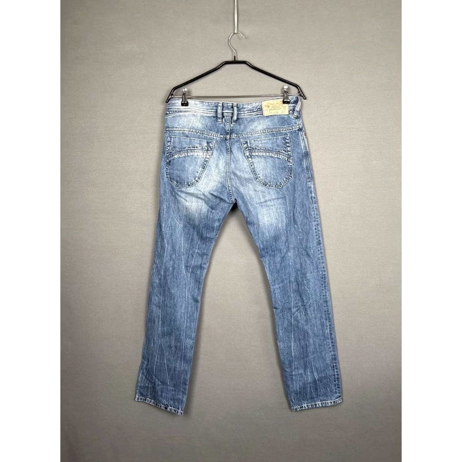 Diesel Diesel Jeans Mens 33 Blue Industry Denim Size Cotton Straight Leg Pocket Style Size US 33 - 2 Thumbnail