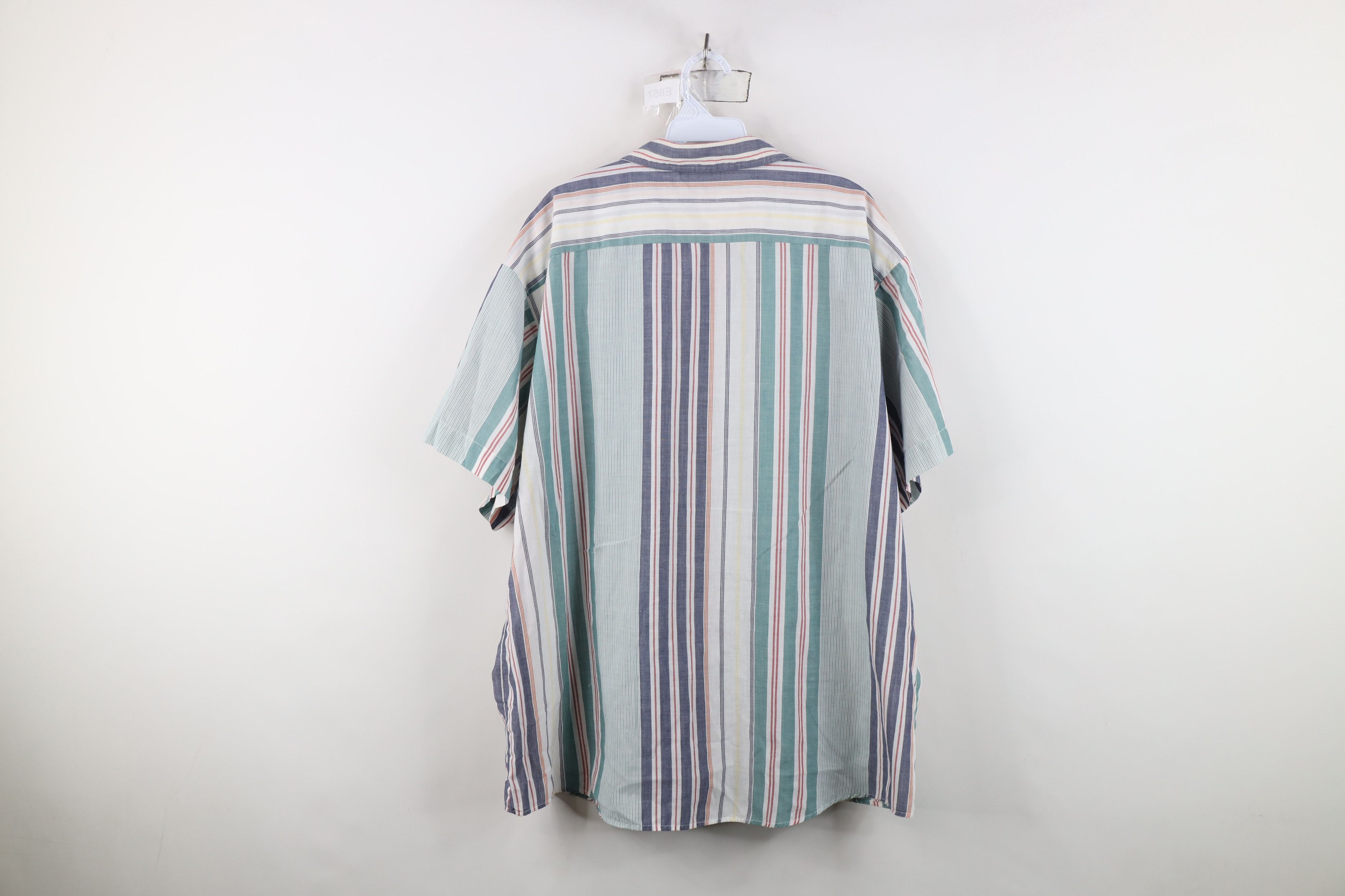 Vintage Vintage 90s Streetwear Short Sleeve Button Down Shirt Size US XXL / EU 58 / 5 - 11 Thumbnail
