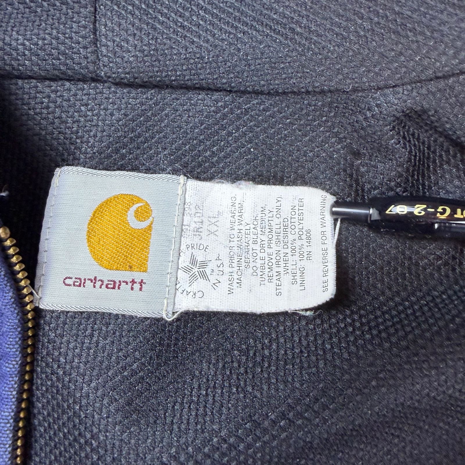 Carhartt Vintage Carhartt Active Jacket 1998 JR102 Navy XXL Size US XXL / EU 58 / 5 - 9 Thumbnail