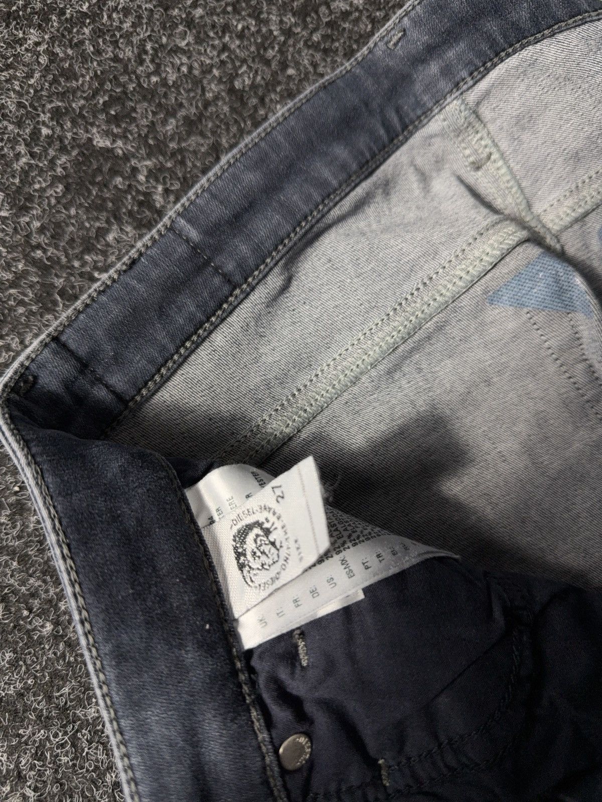 Diesel × If Six Was Nine × Vintage Vintage 90s Y2K Diesel Industry Jeans skinny pants Size 27" / US 4 / IT 40 - 8 Thumbnail