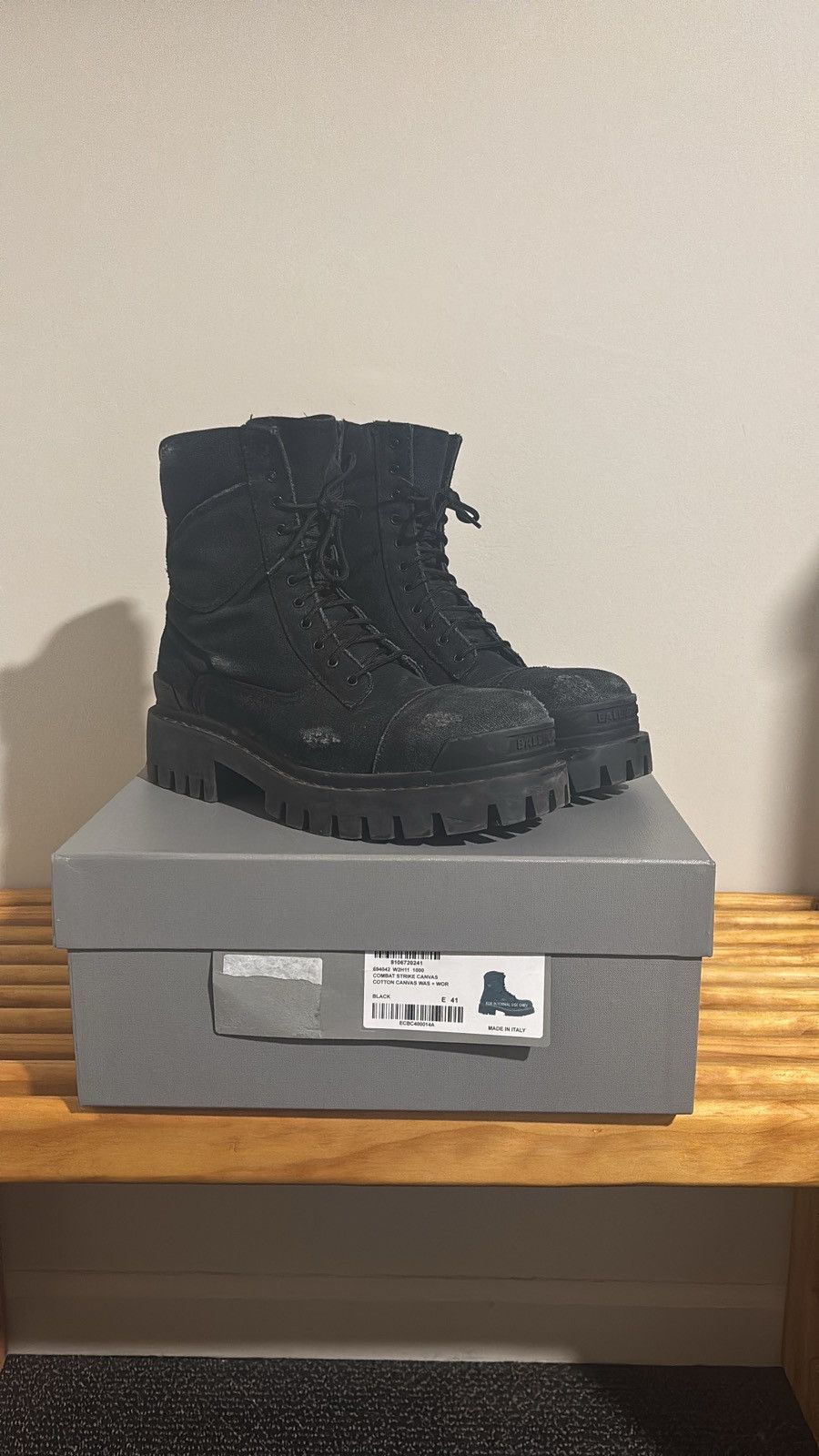 Balenciaga Balenciaga Canvas Strike Boots Size US 8 / EU 41 - 1 Thumbnail