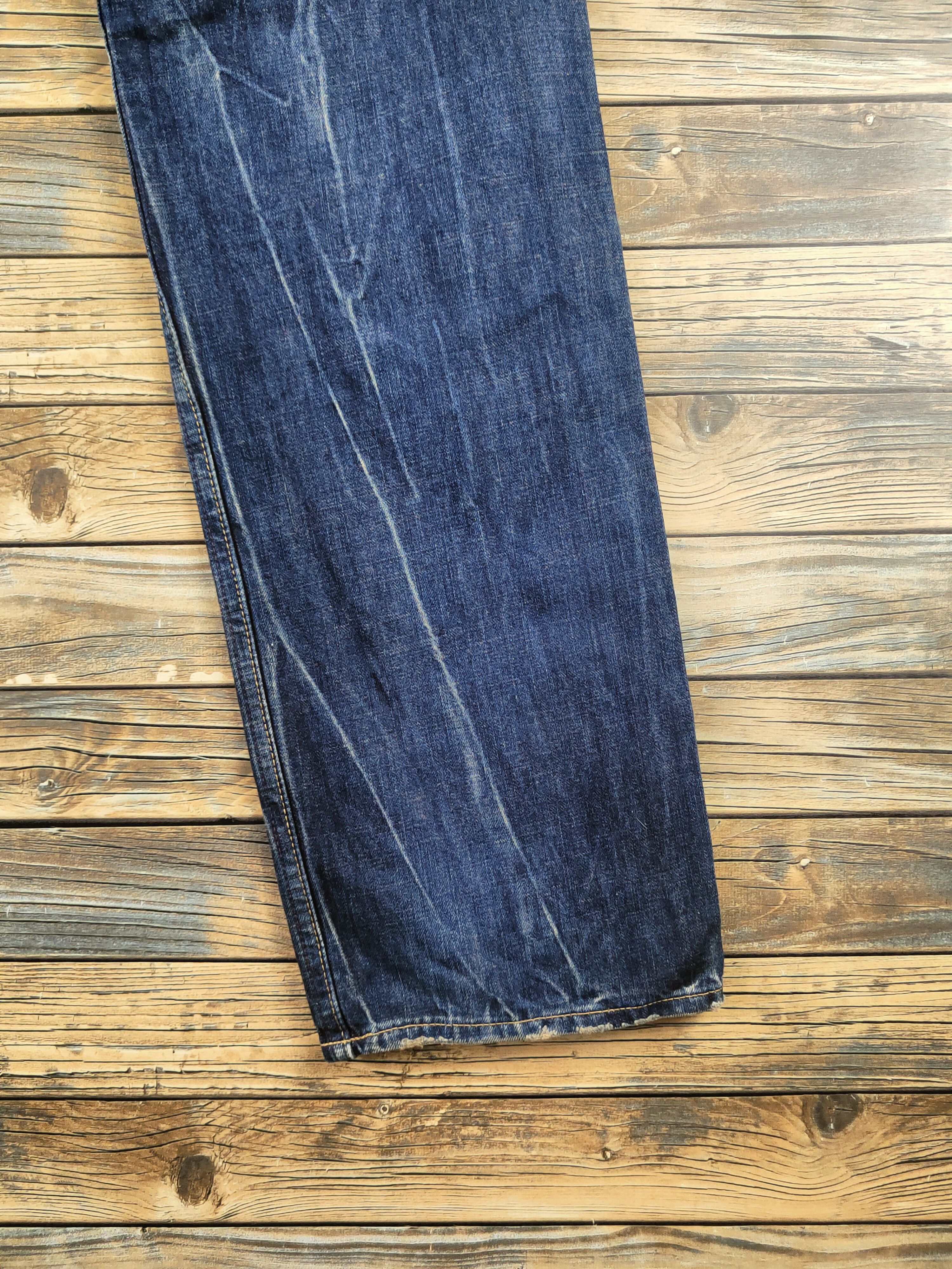 Levi's 503 Levi's Dark Blue Distressed Ripped Jeans #S2821 Size US 32 / EU 48 - 12 Thumbnail