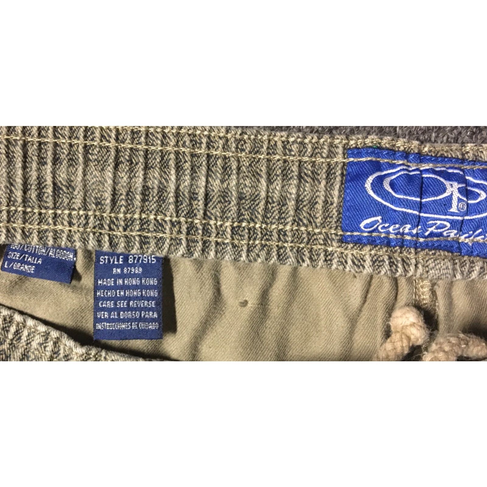 Ocean Pacific VINTAGE Ocean Pacific Shorts L Brown 90s 80s Surf Skate Nautical Beach Mens Size US 33 - 6 Thumbnail