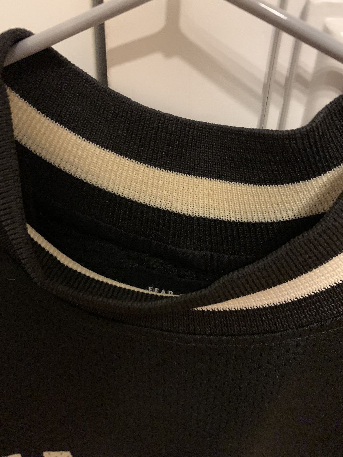 Designer Fear of God 5th Collection Black Mesh Motocross Jersey Size US S / EU 44-46 / 1 - 7 Thumbnail