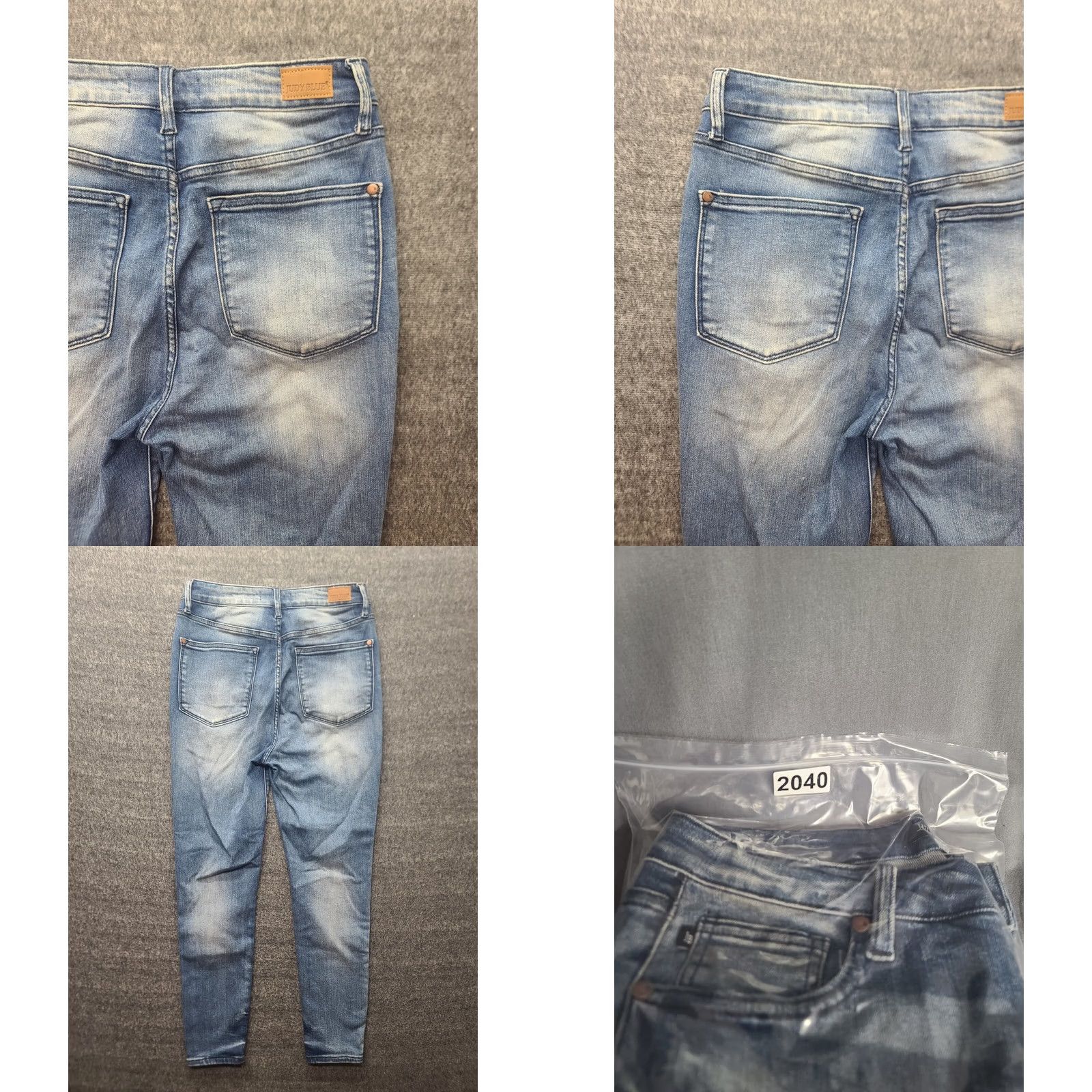 Vintage Judy Blue Jeans Womens 28x27 Skinny Fit High Rise Ankle Distressed Denim Pocket Zipper Button 5-Pocket Design Sm*liM Bohemian City Preppy Jeans Women Size 32" / US 10 / IT 46 - 9 Thumbnail