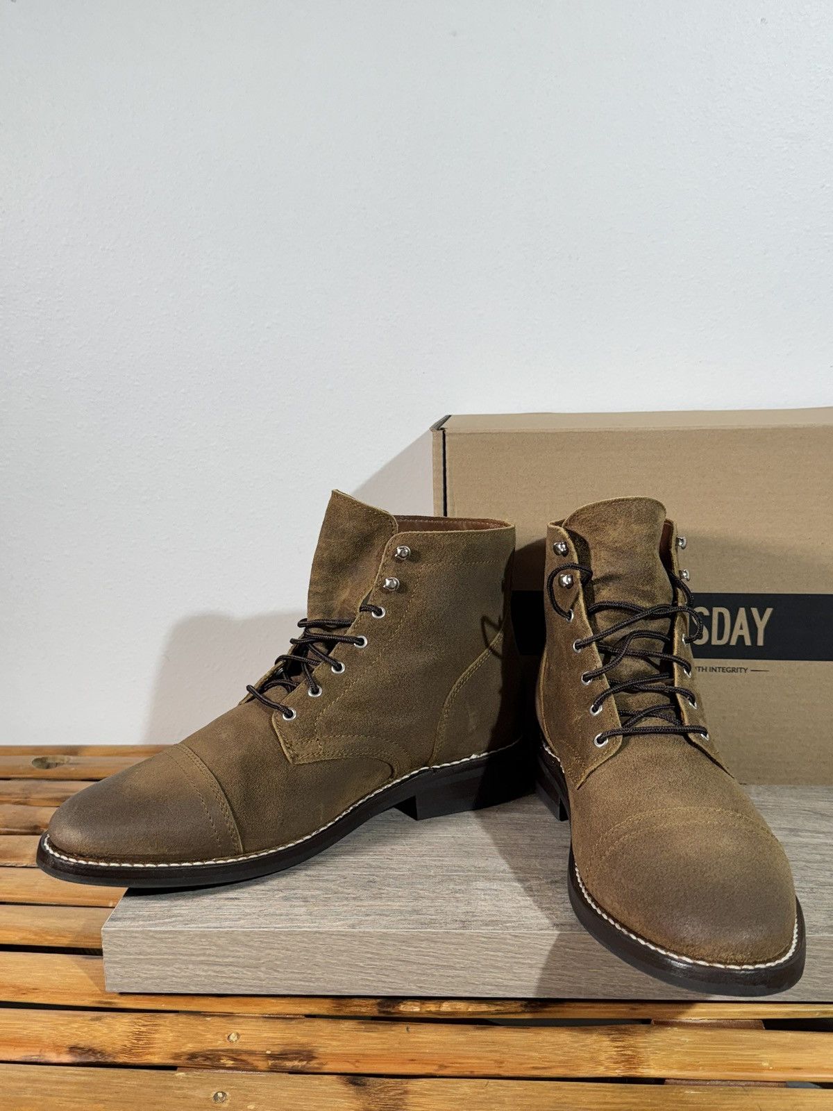 Thursday Boot Company Thursday Boot Co. Men’s Captain Boots Safari Suede Size 13 Size US 13 / EU 46 - 4 Thumbnail