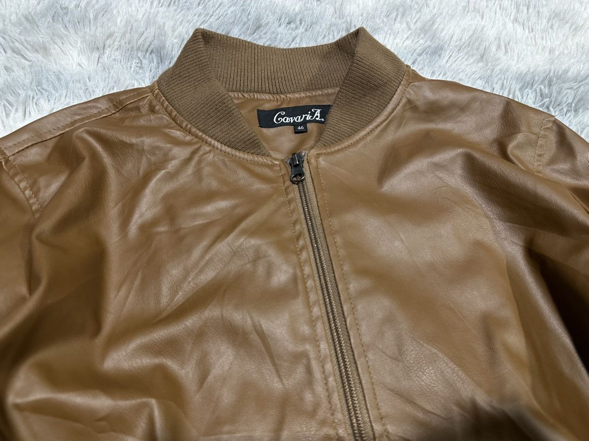 Japanese Brand 🔥Sick Y2K Cavaria Ma-1 Bomber Faux Leather Jacket Goth Punk Size US L / EU 52-54 / 3 - 2 Thumbnail