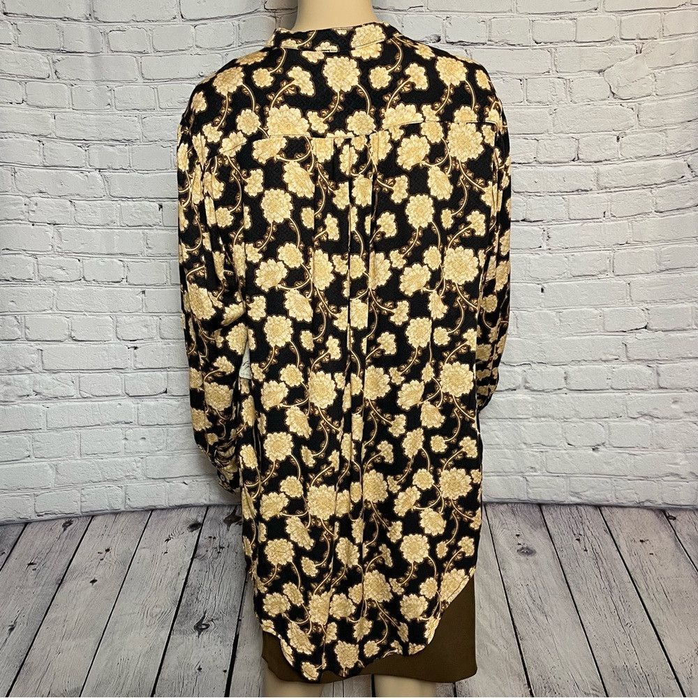 Free People NWT New $128 Free People Mia Floral Print Tie Neck Tunic To Size M / US 6-8 / IT 42-44 - 5 Thumbnail