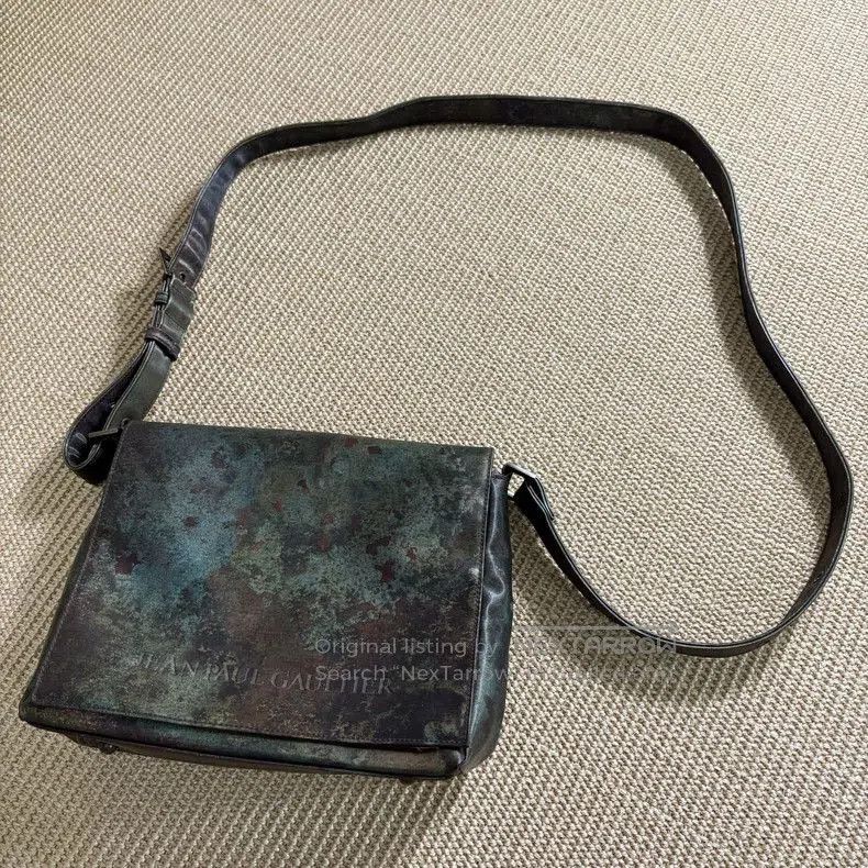 Jean Paul Gaultier Jean Paul Gaultier mottled messenger bag. Size ONE SIZE - 4 Thumbnail