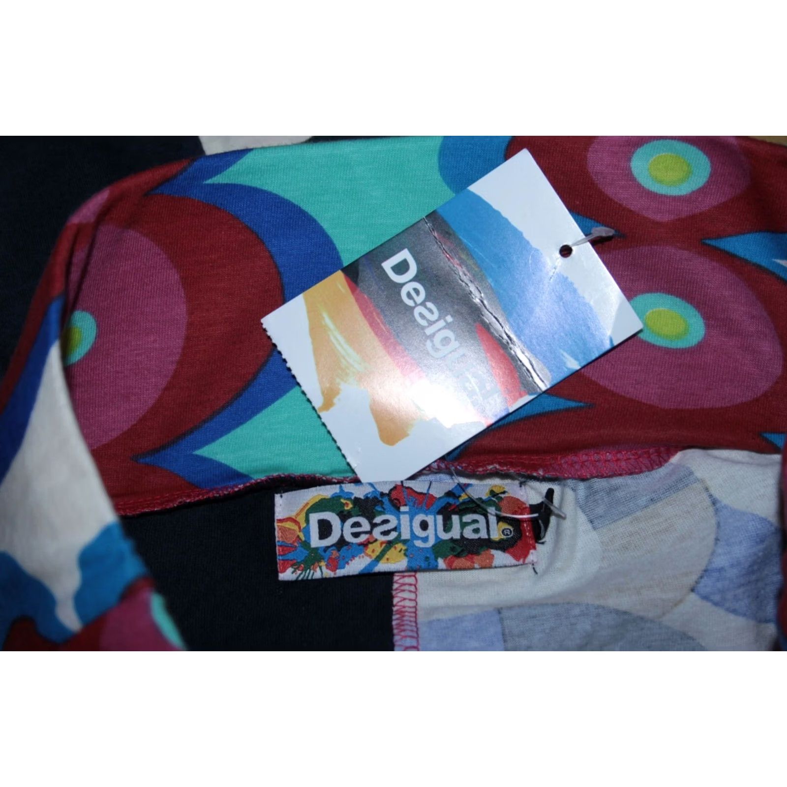 Desigual Desigual Skirt 36 BNWT Midi Multicoloured Cotton Womens Size 25" / US 0 / IT 36 - 7 Thumbnail