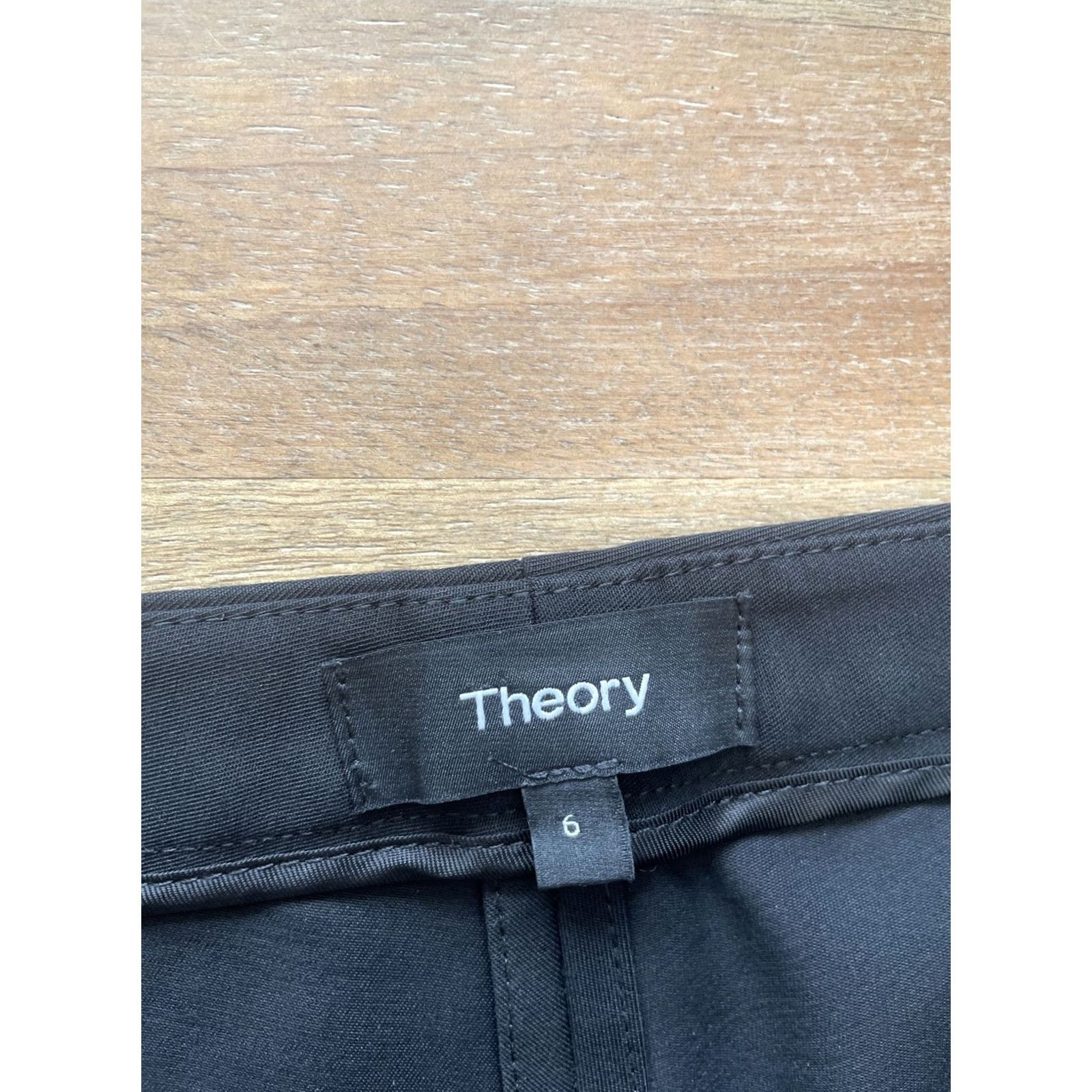 Theory VINTAGE Theory Black Hi Rise Zip Ankle Skinny Leg Dress Pants Size 6 USA Women Regular Pants 24in Inseam Size 28" / US 6 / IT 42 - 3 Thumbnail
