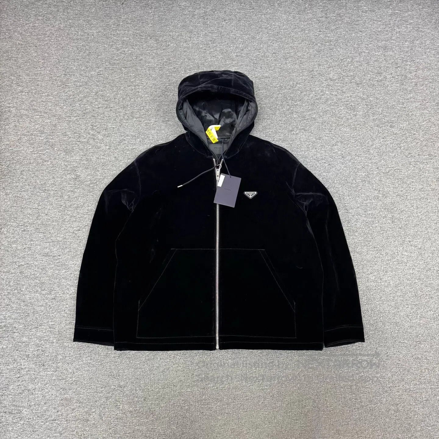 Prada Prada Delta pattern, velvet, zipper, hooded jacket| Size US XXL / EU 58 / 5 - 1 Thumbnail