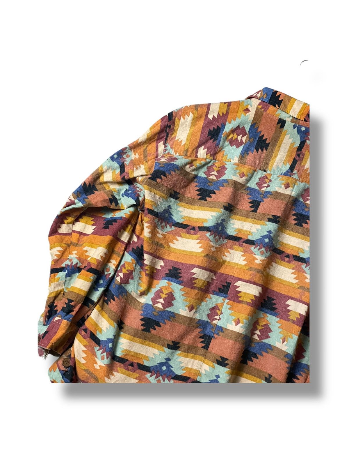 Japanese Brand × Vintage Japanese Brand Unique Abstract Button Up Shirt (93) Size US S / EU 44-46 / 1 - 7 Thumbnail
