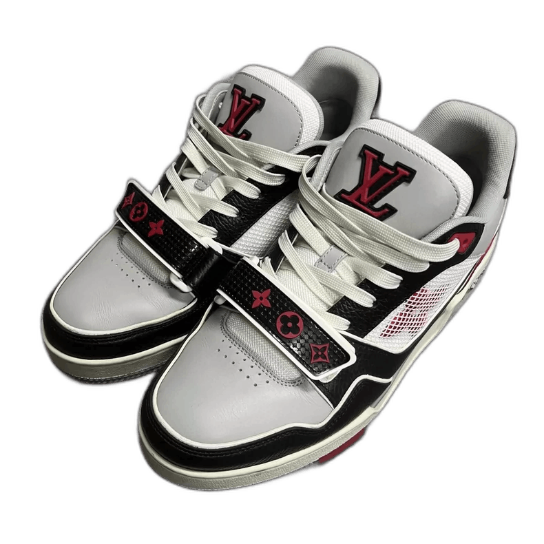 Louis Vuitton Louis Vuitton Trainer Low Top Sneakers Red White Size US 6.5 / EU 39-40 - 1 Thumbnail