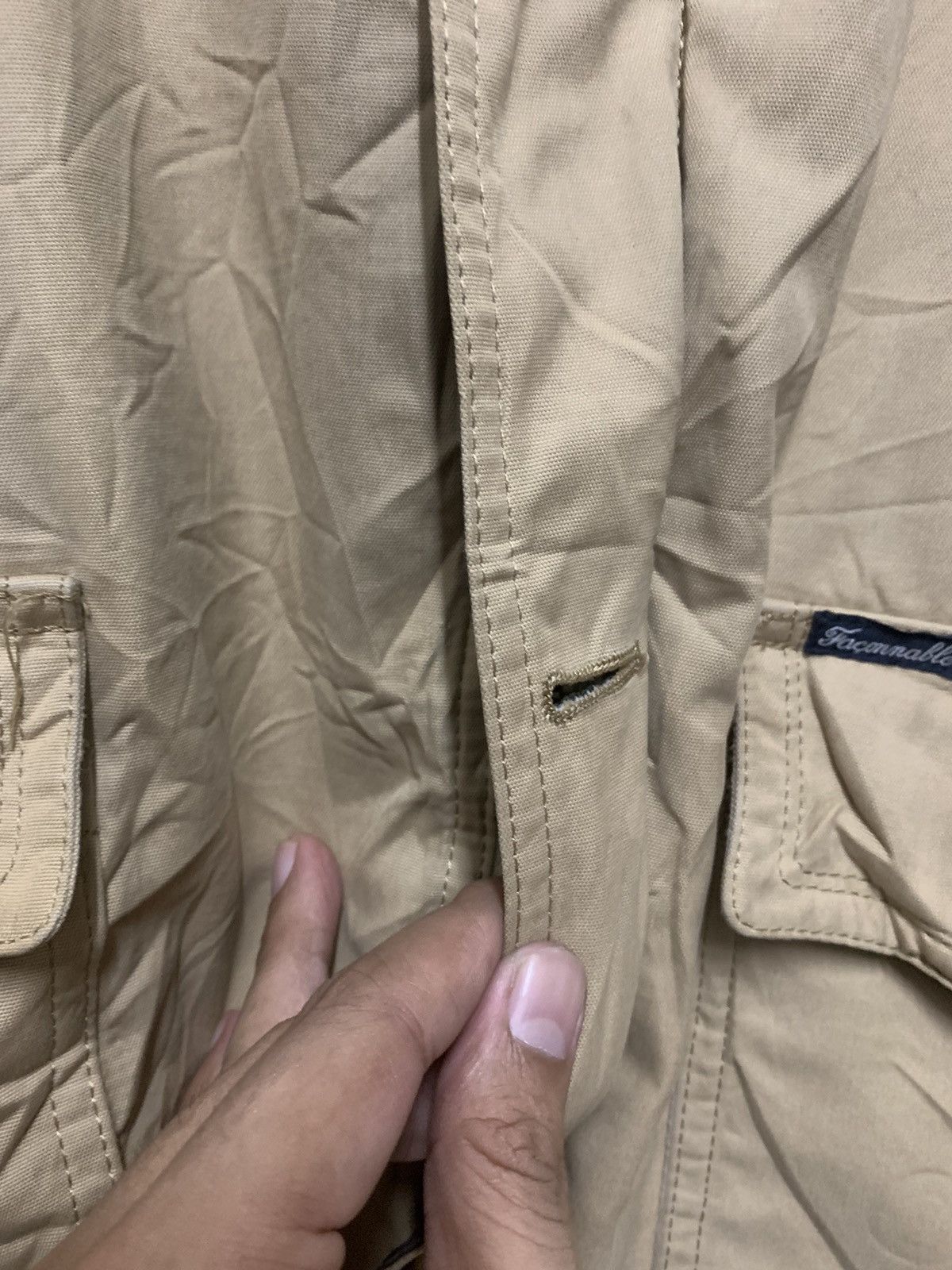 Faconnable × Japanese Brand × Vintage Vintage Faconable Beige Buttom up Size US L / EU 52-54 / 3 - 15 Thumbnail