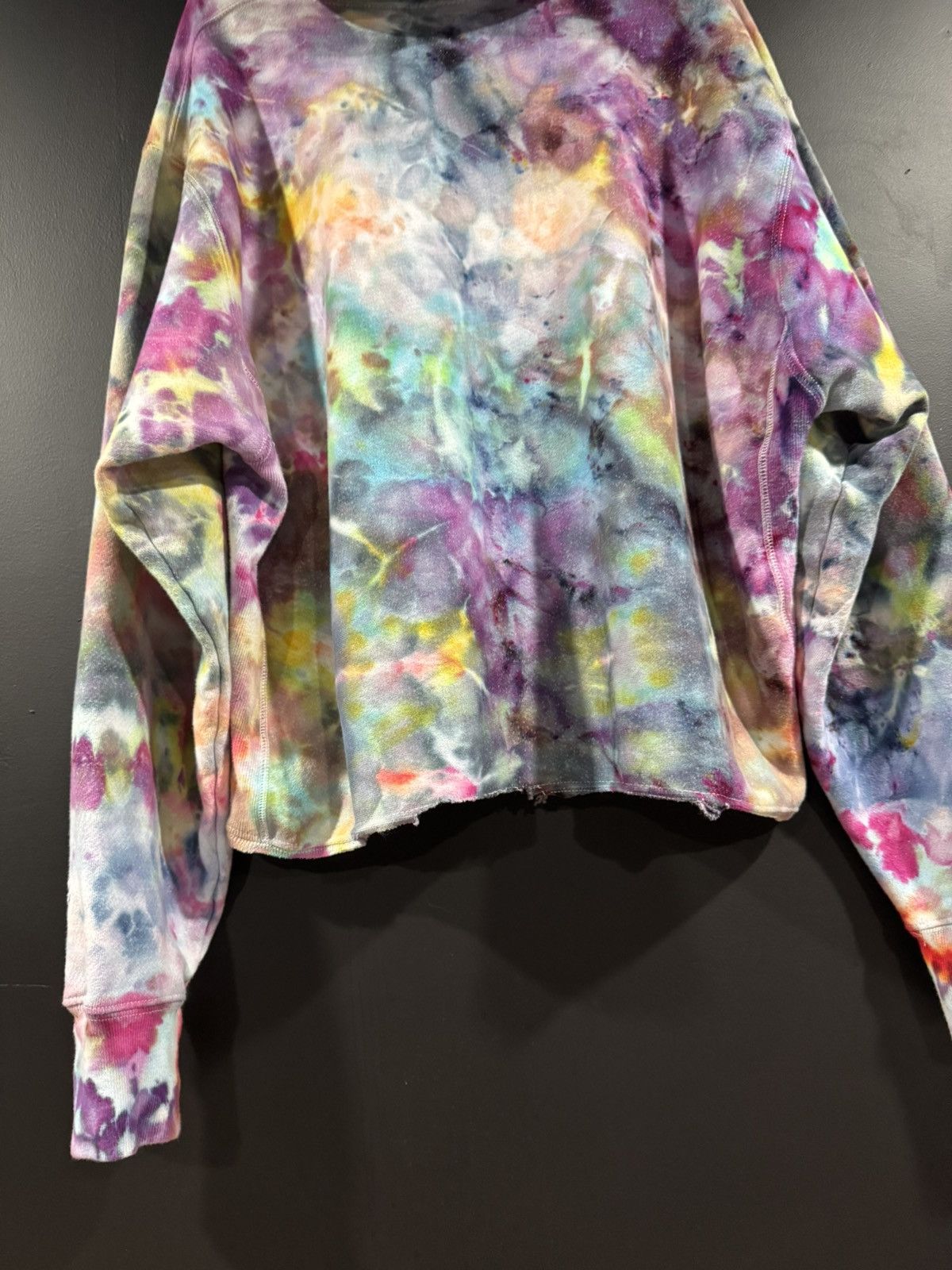 Handmade 2000s Y2K Vintage Champion Reverse Weave Dye Distress Hoodie Size US XL / EU 56 / 4 - 11 Thumbnail