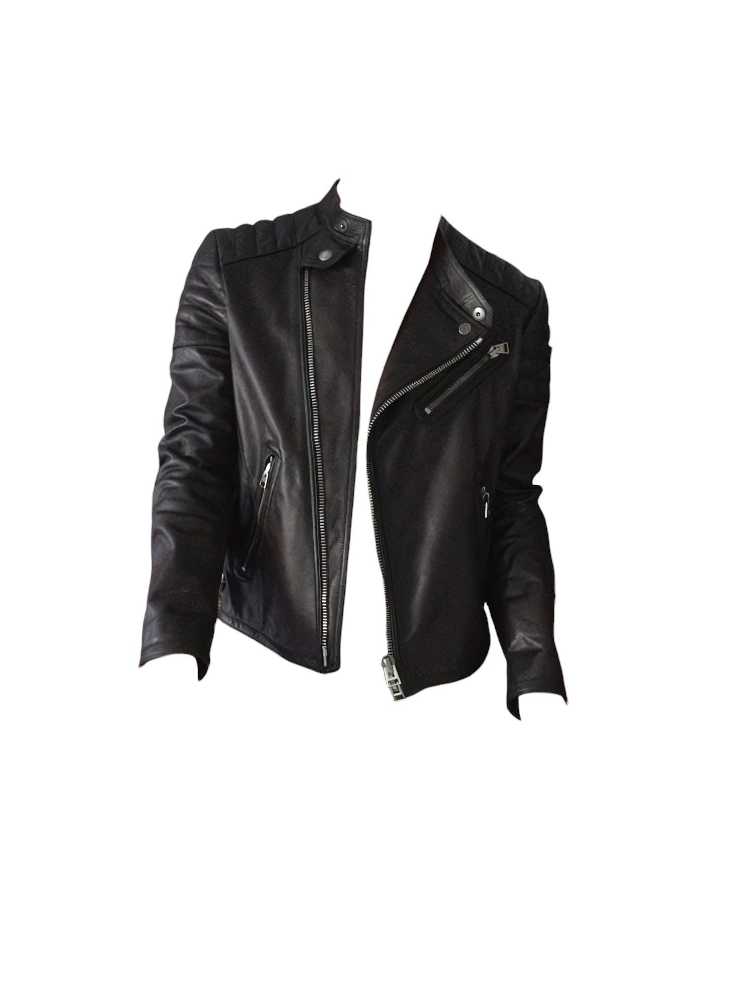 Tom Ford CAFE RACER LEATHER BIKER JACKET Size US XL / EU 56 / 4 - 2 Thumbnail