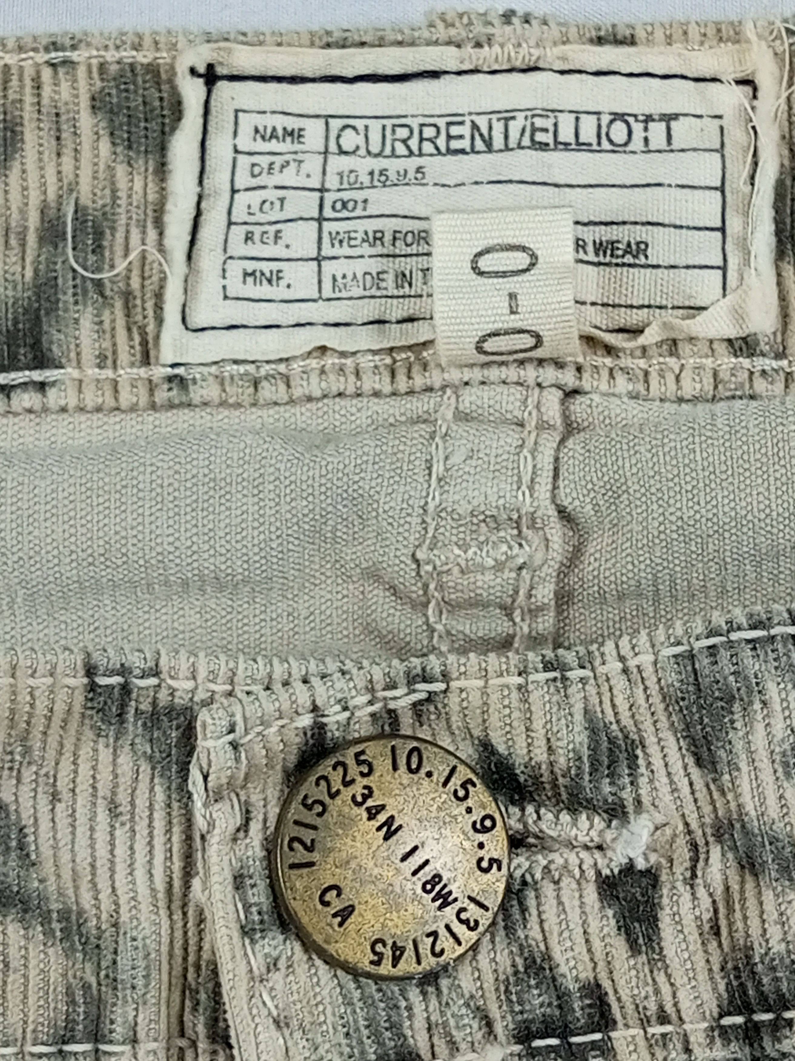 Current/Elliot Current Elliott Corduroy Leopard print punk amiri style Size US 30 / EU 46 - 4 Thumbnail