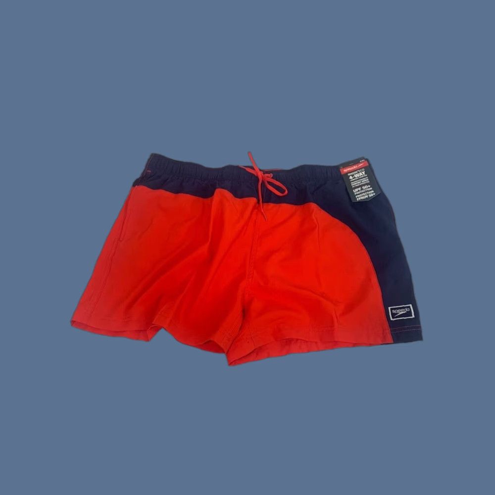 Speedo Speedo Mens Swim Shorts XXL Red New UPF 50+ Protection Eco 4-Way Trunks Size US 39 - 1 Thumbnail