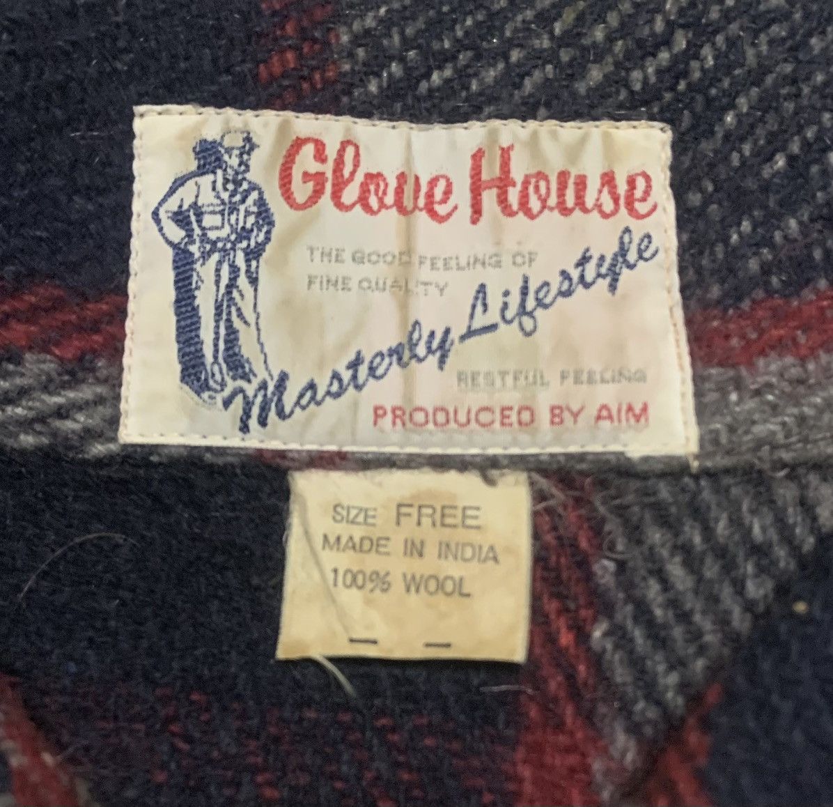 Japanese Brand Vintage 80s Plaid Wool Flannel Shirt Jacket By Glove House Size US L / EU 52-54 / 3 - 5 Thumbnail