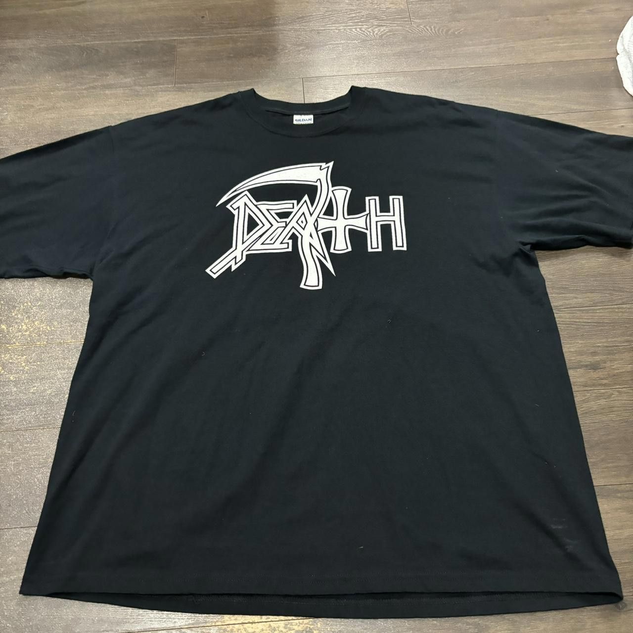 Gildan Vintage Death 100 Pure Organic Metal T Shirt 00s XXL Size US XXL / EU 58 / 5 - 2 Thumbnail