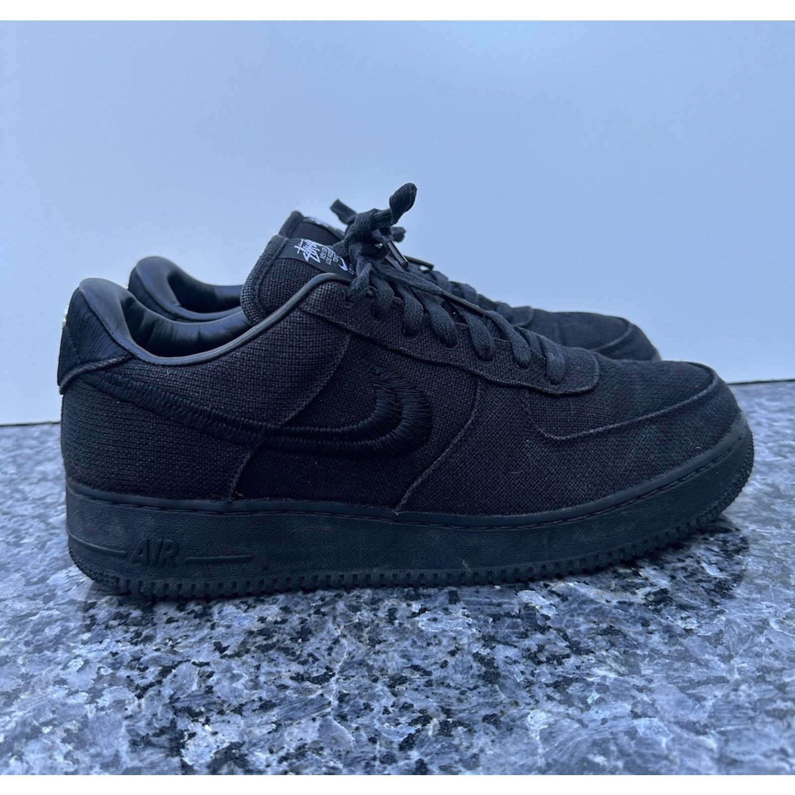Nike Stussy x Nike Air Force 1 Low Triple Black (VNDS) - Size 12 Size US 12 / EU 45 - 2 Thumbnail