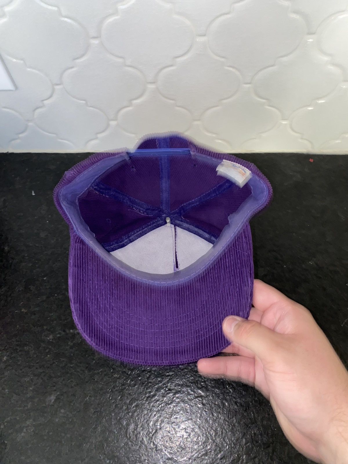 NFL Vintage 90s Minnesota vikings spellout corduroy snapback Size ONE SIZE - 3 Thumbnail