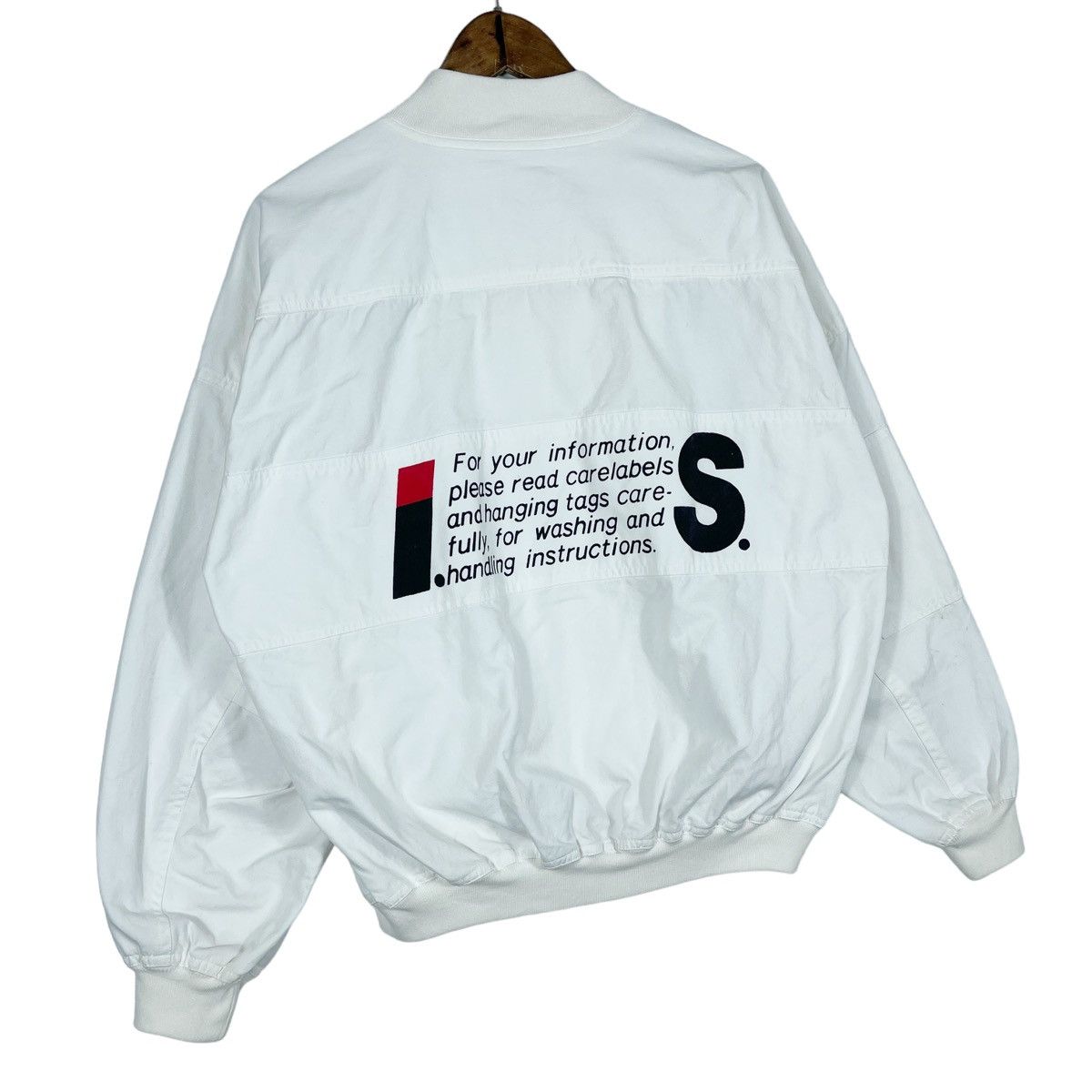 Issey Miyake × Tsumori Chisato Vintage 80s Issey Sport Design MA-1 Bomber Jacket Size US L / EU 52-54 / 3 - 7 Thumbnail