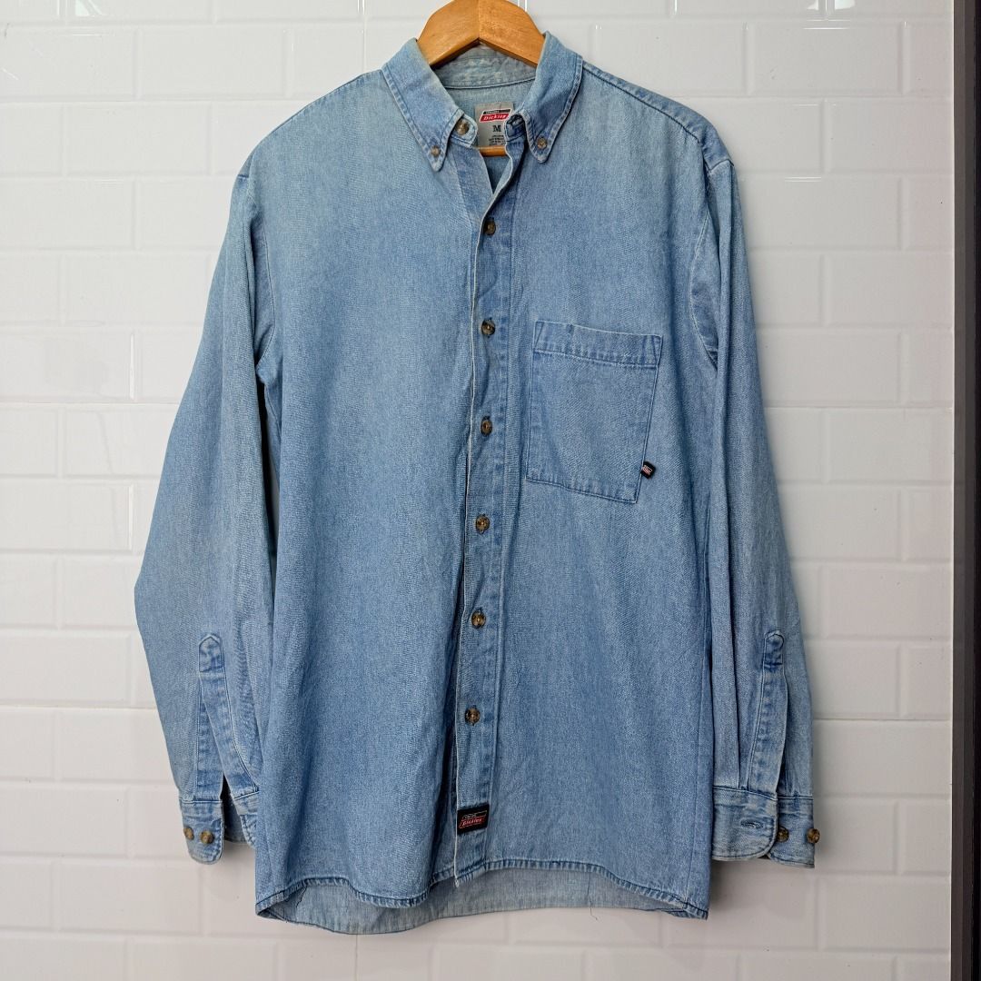 Dickies Size M L/S Dickies Denim Shirt Pit 22 Size US M / EU 48-50 / 2 - 1 Thumbnail