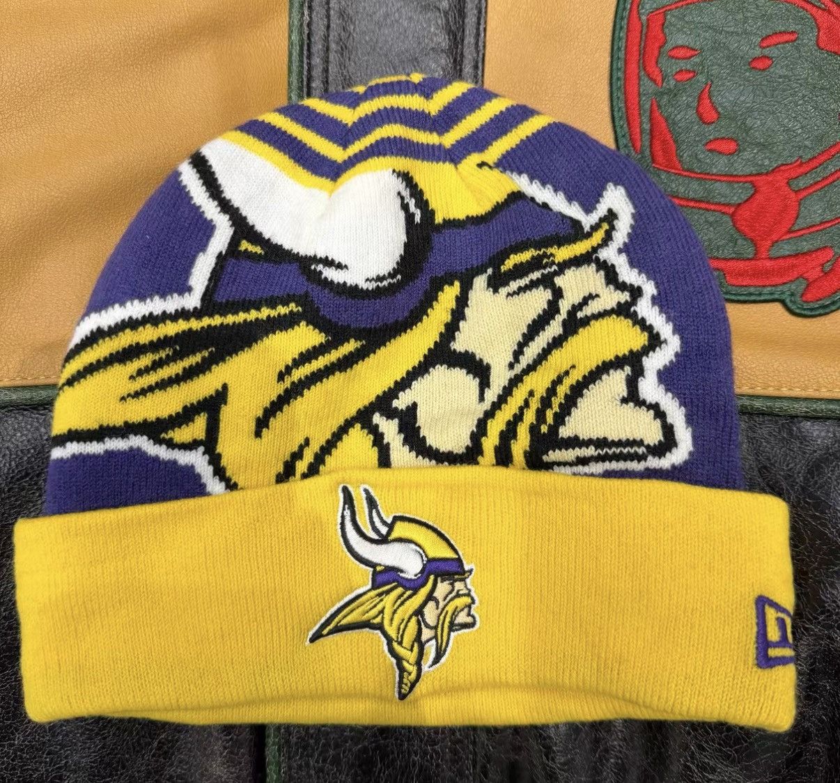 New Era New Era NFL Minnesota Vikings Knit Beanie J32 Size ONE SIZE - 1 Thumbnail