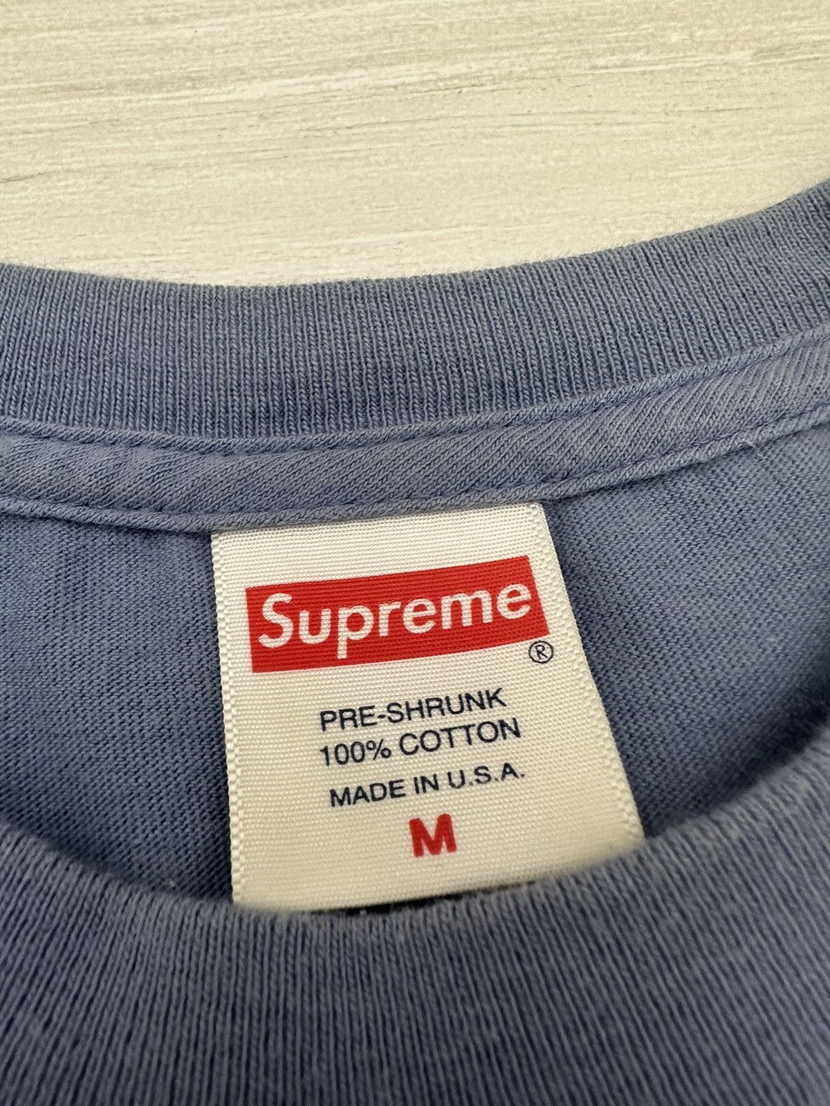 Supreme Supreme " Save The Planet " Cross Out Tee Blue Slate Medium Size US M / EU 48-50 / 2 - 5 Thumbnail
