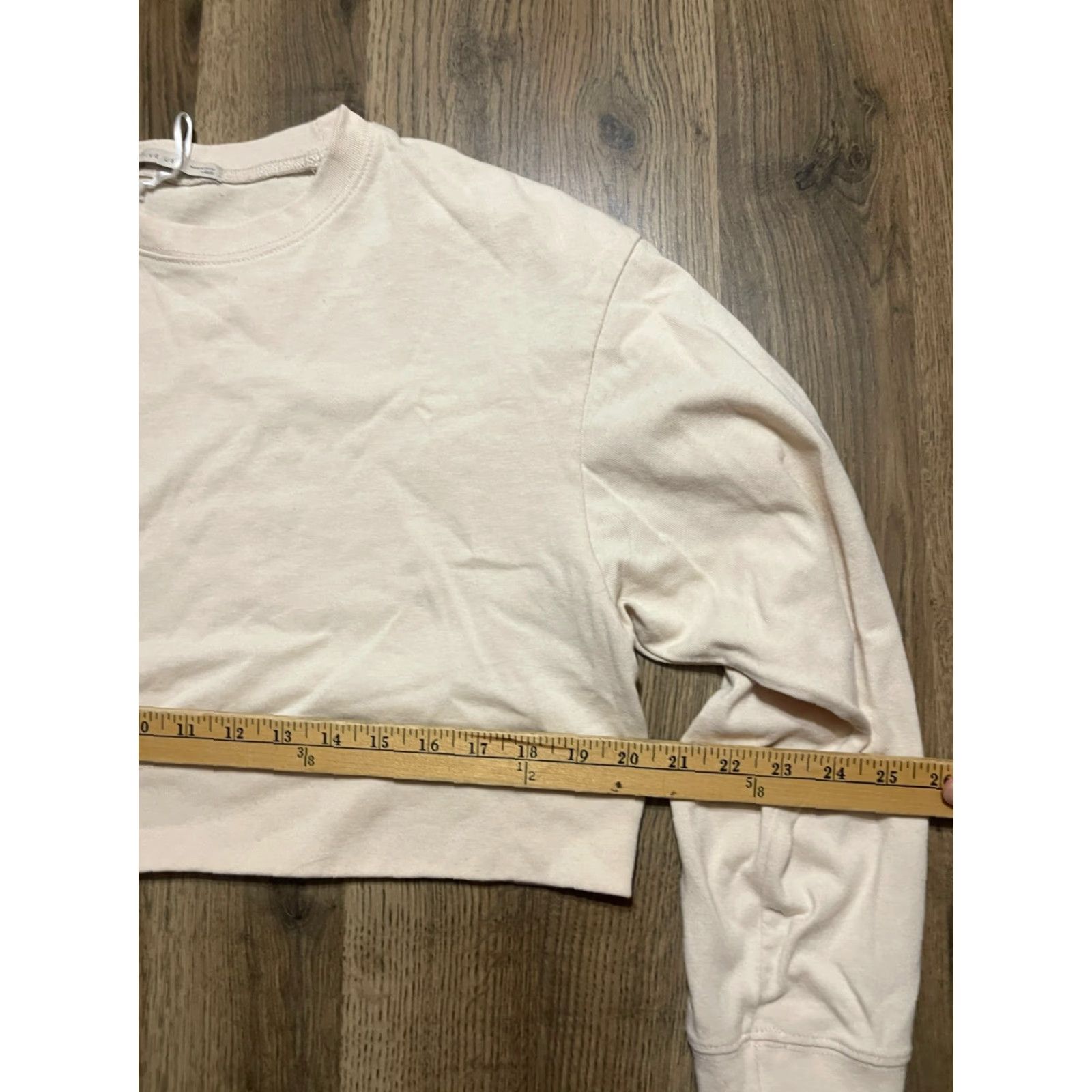 Vintage ACTIVE USA Shirt Women's Large White Crop Top Long Sleeve T-Shirt Regular Cropped Modern USA Boy? Size L / US 10 / IT 46 - 5 Thumbnail