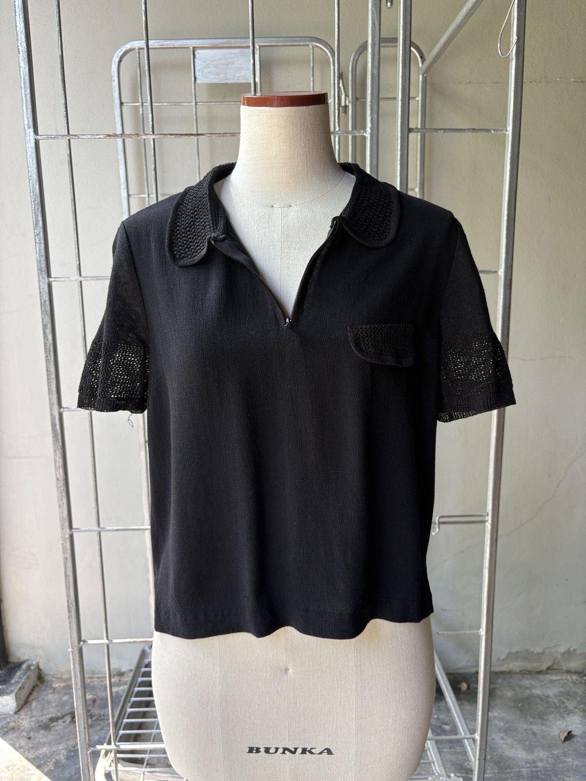 Japanese Brand ed Enrico Domani black top Size M / US 6-8 / IT 42-44 - 10 Thumbnail