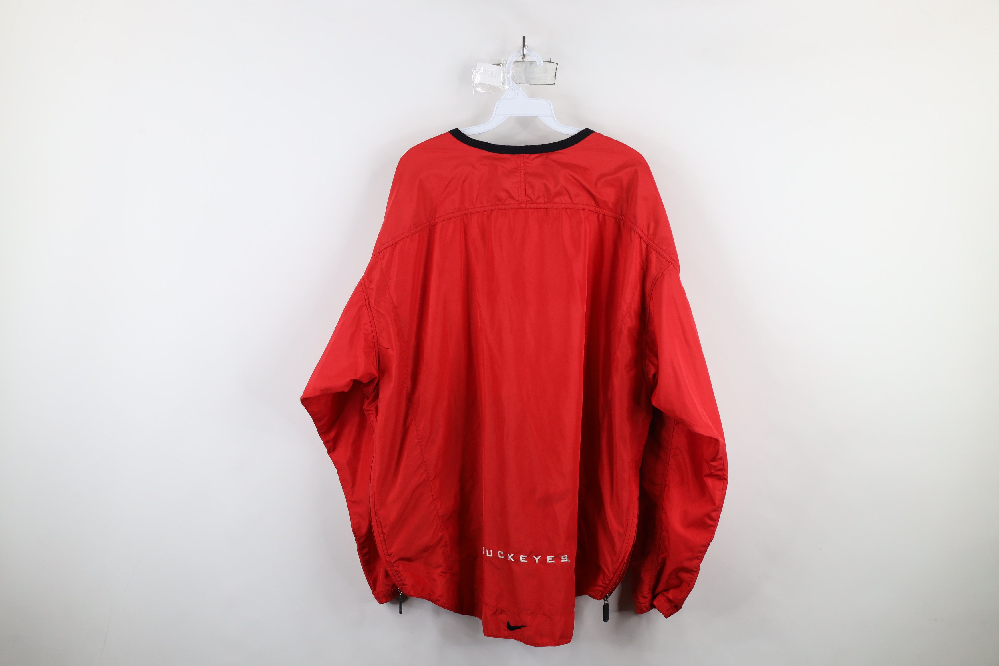 Nike × Vintage Vintage 90s Nike Swoosh Ohio State University Jacket Red Size US XL / EU 56 / 4 - 13 Thumbnail