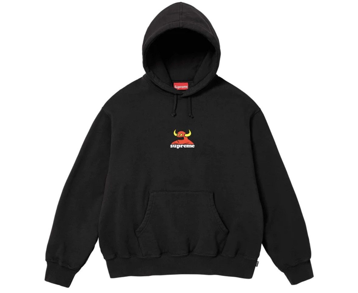 image of Supreme/toy Machine Hooded Sweatshirt in Black, Men's (Size Small)