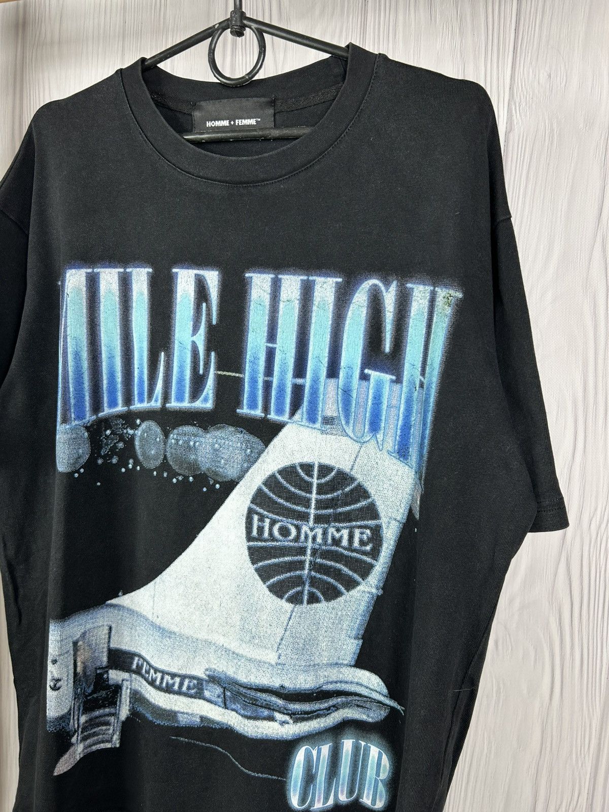 Homme + Femme La Homme + Femme Mile High Cotton T-Shirt Size M Size US M / EU 48-50 / 2 - 3 Thumbnail