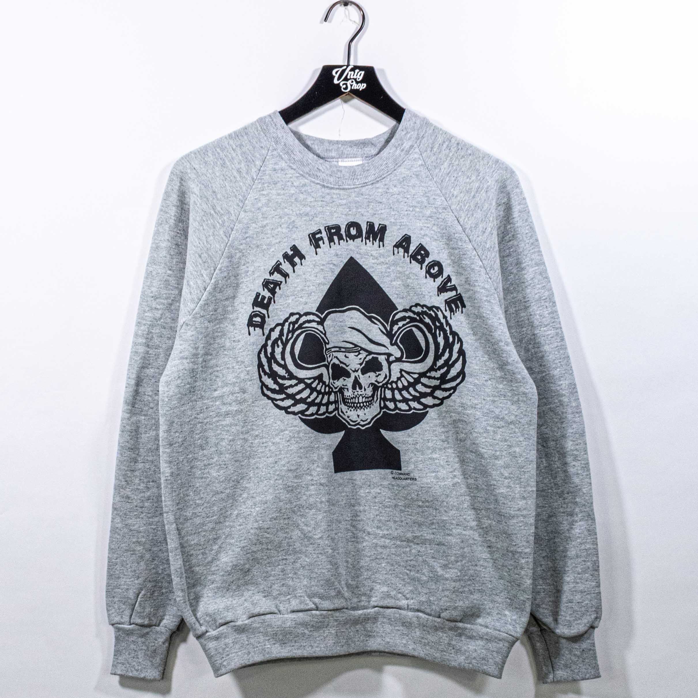 Vintage Airborne Death from Above Military Sweatshirt Command Size US L / EU 52-54 / 3 - 1 Thumbnail