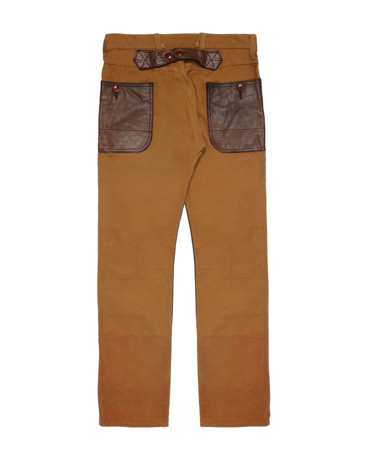 Junya Watanabe AD2009 Leather Patchwork Work Pants Size US 29 - 2 Thumbnail