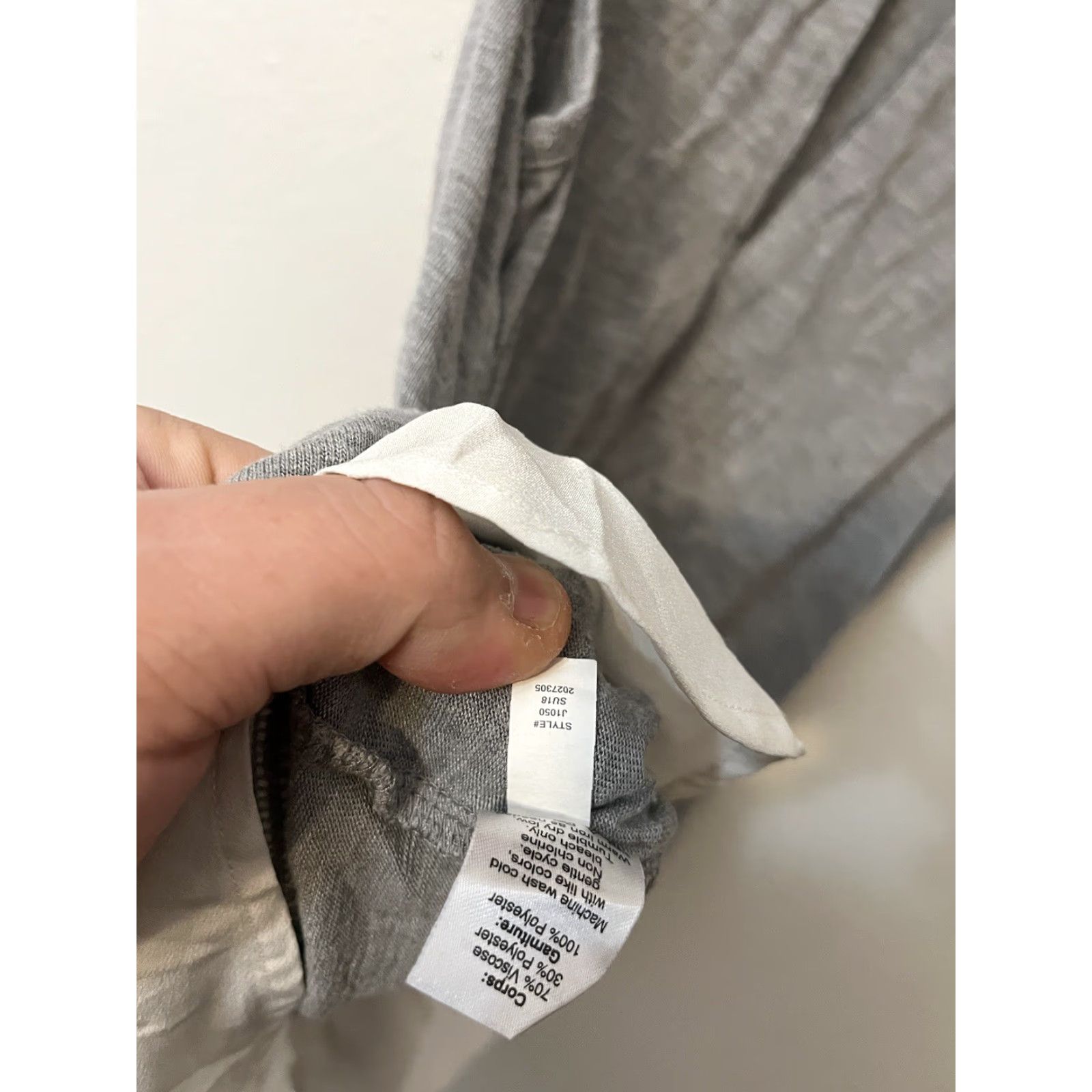 J.Crew J.Crew Tank Top Shirt Tunic Sleeveless Drapey Gray M Viscose Polyester 70/30 Casual Womens Size M / US 6-8 / IT 42-44 - 7 Thumbnail