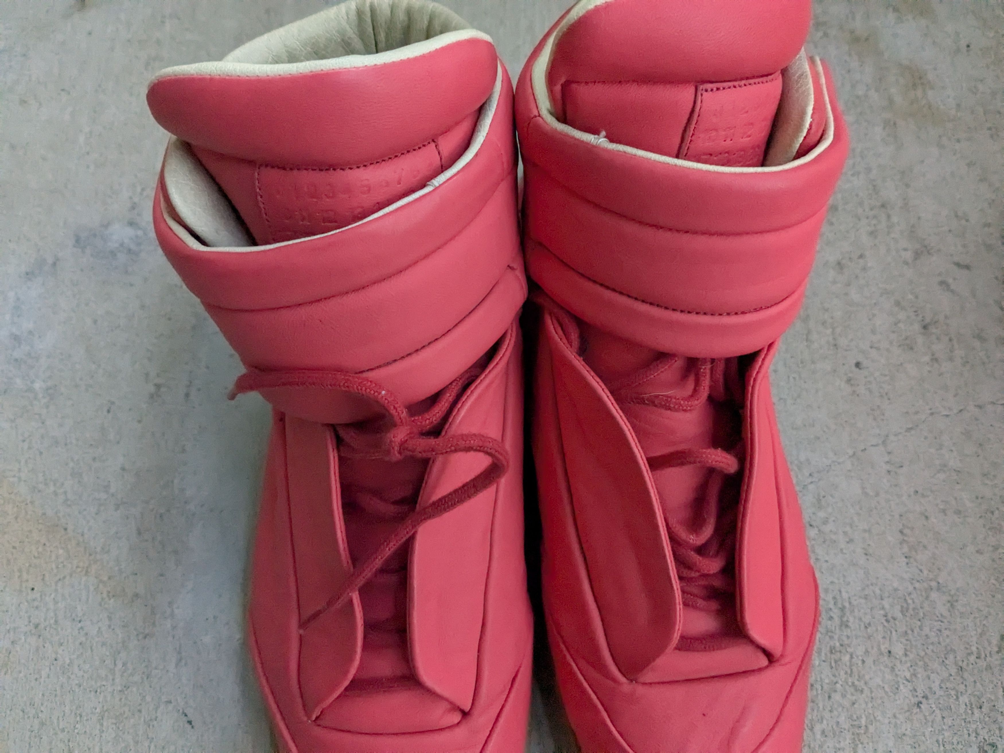 Maison Margiela Maison Margiela Future Pink 10 43 High Tops Leather Italy Size US 10 / EU 43 - 4 Thumbnail