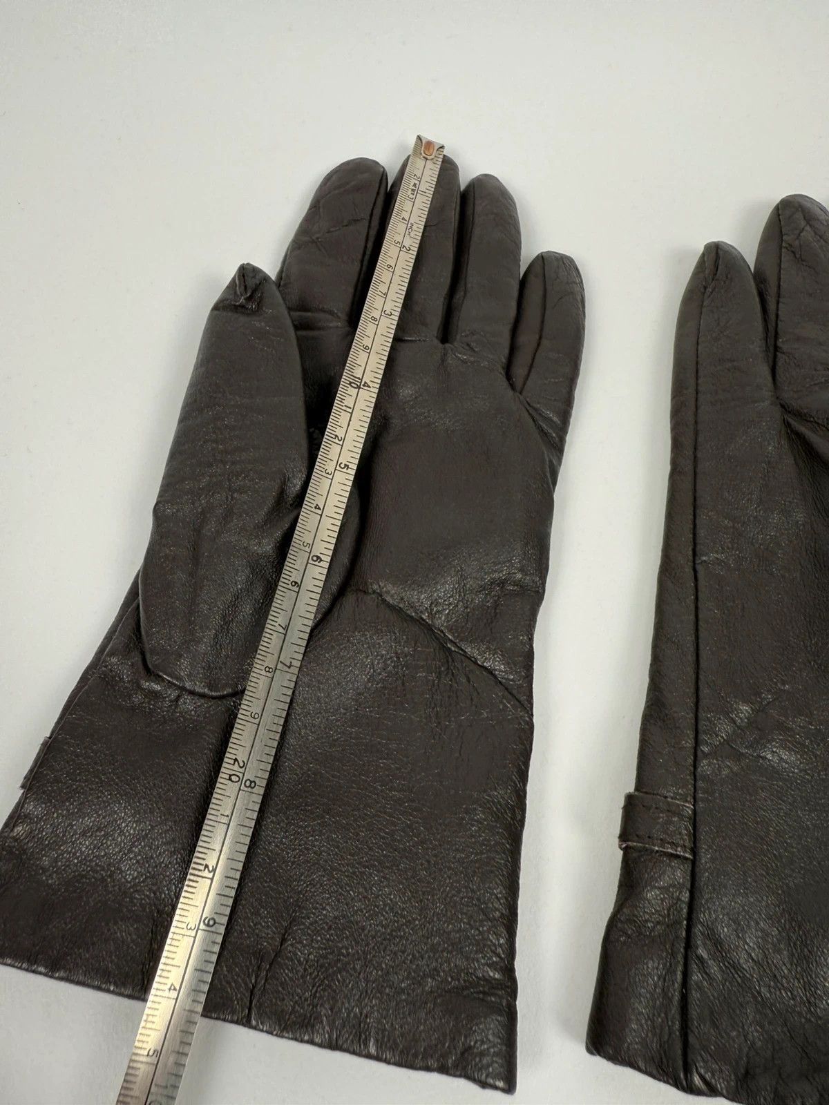 Other Plein Nord Leather Gloves Dark Brown Womens size L Size ONE SIZE - 7 Thumbnail