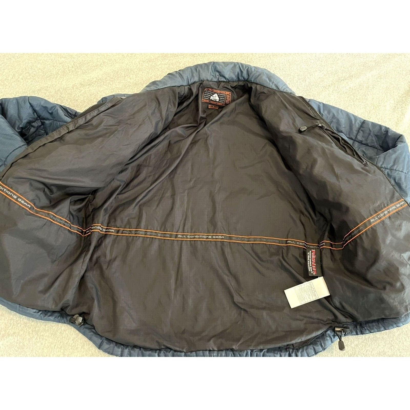 Nike VINTAGE Nike ACG Quilted Puffer Jacket Mens M Blue Thermal Down Primaloft Nylon Nylon Quilted 2 Medium Size US M / EU 48-50 / 2 - 2 Thumbnail