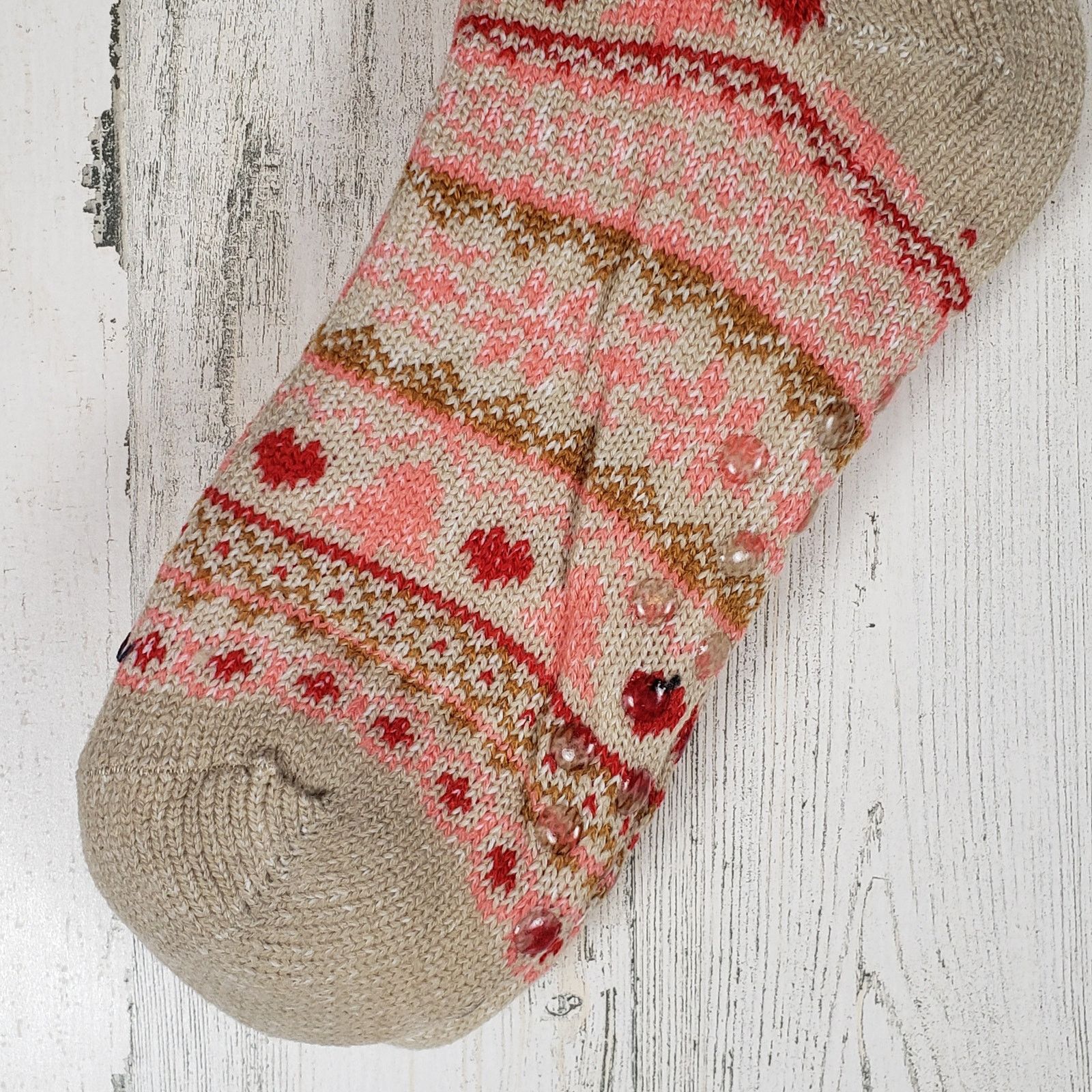 Other NWT Mari Clare Sherpa Line Knit Winter No-Slip Slipper Socks Size ONE SIZE - 2 Thumbnail